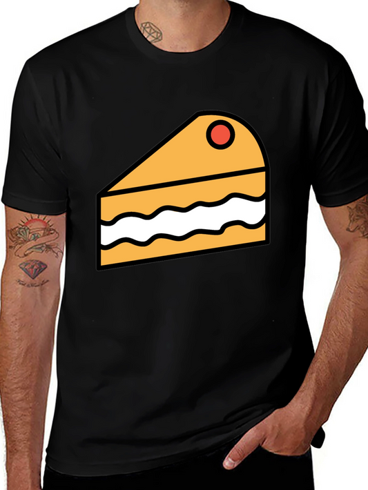 Cake Slice Graphic Tee - Dessert Lover T-Shirt