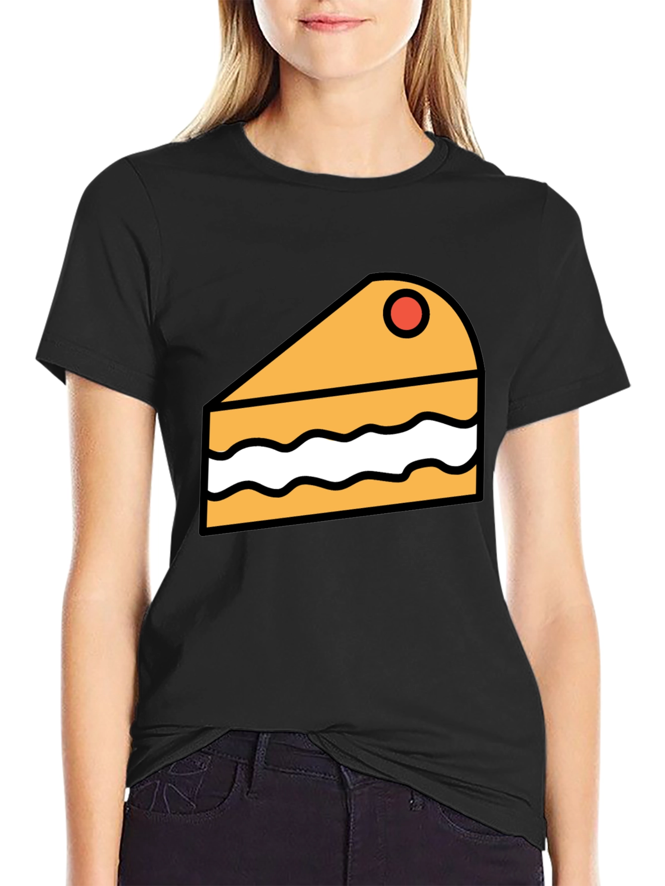 Cake Slice Graphic Tee - Dessert Lover T-Shirt