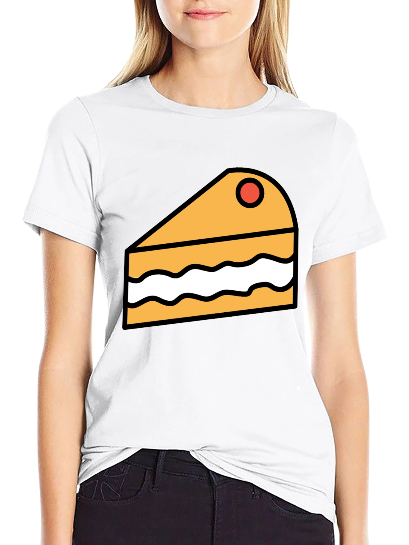 Cake Slice Graphic Tee - Dessert Lover T-Shirt