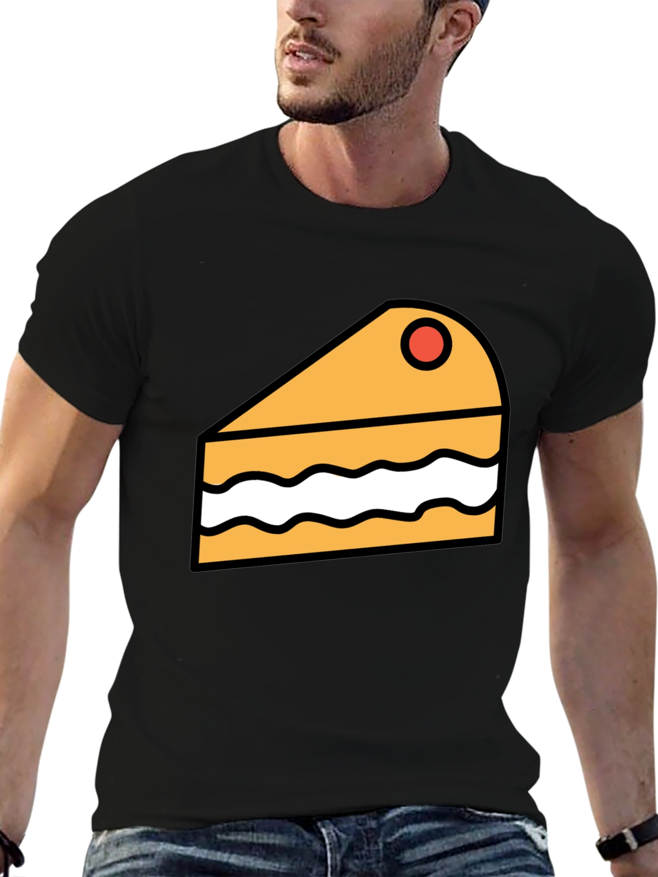 Cake Slice Graphic Tee - Dessert Lover T-Shirt