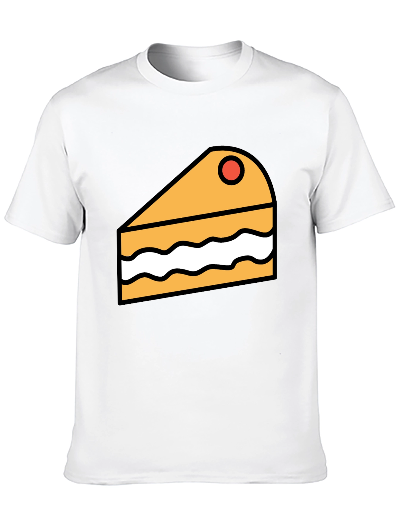 Cake Slice Graphic Tee - Dessert Lover T-Shirt