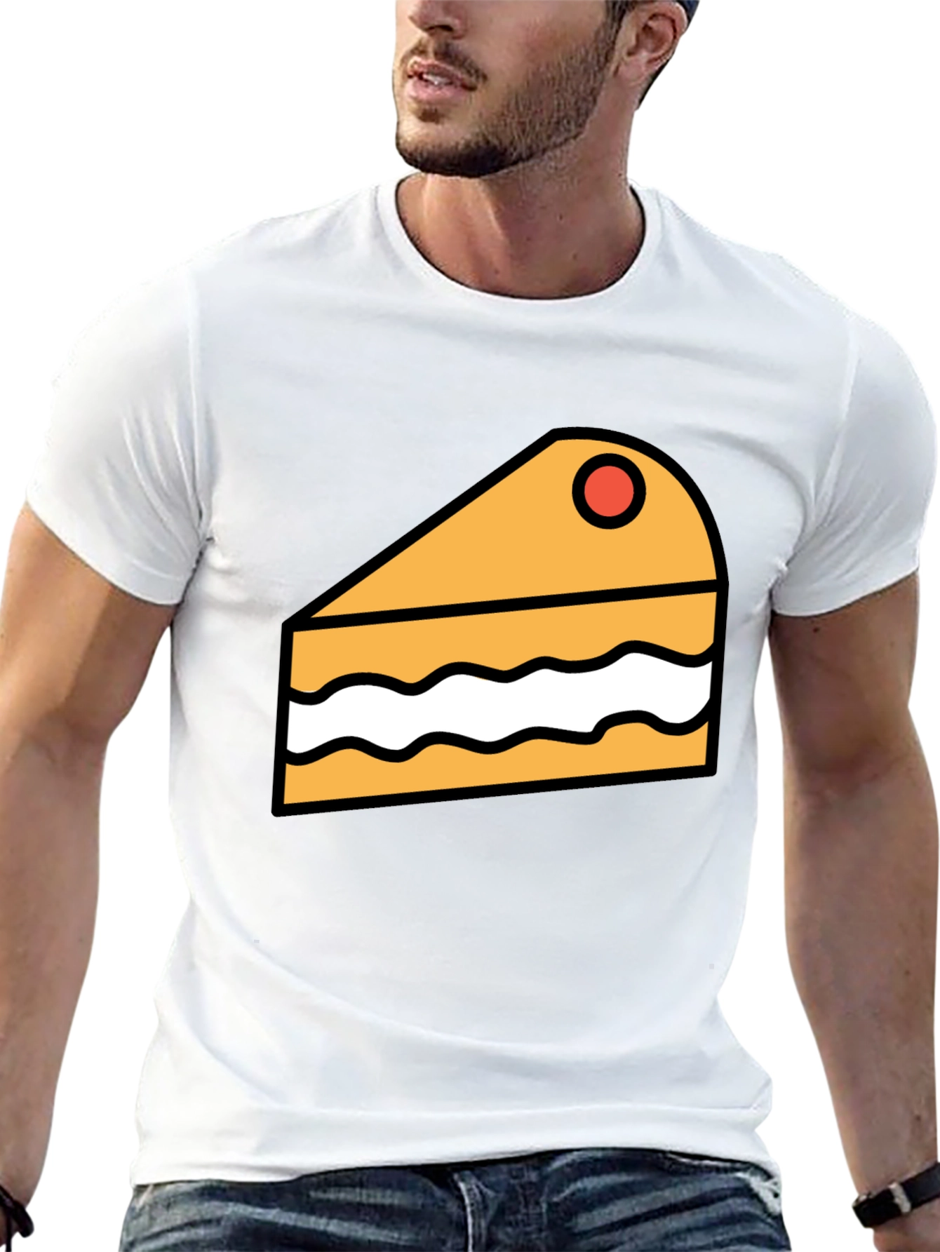 Cake Slice Graphic Tee - Dessert Lover T-Shirt