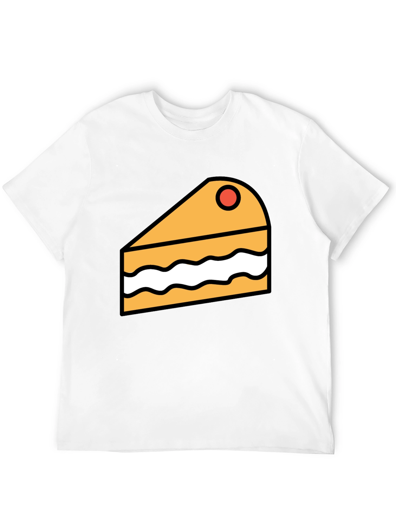 Cake Slice Graphic Tee - Dessert Lover T-Shirt