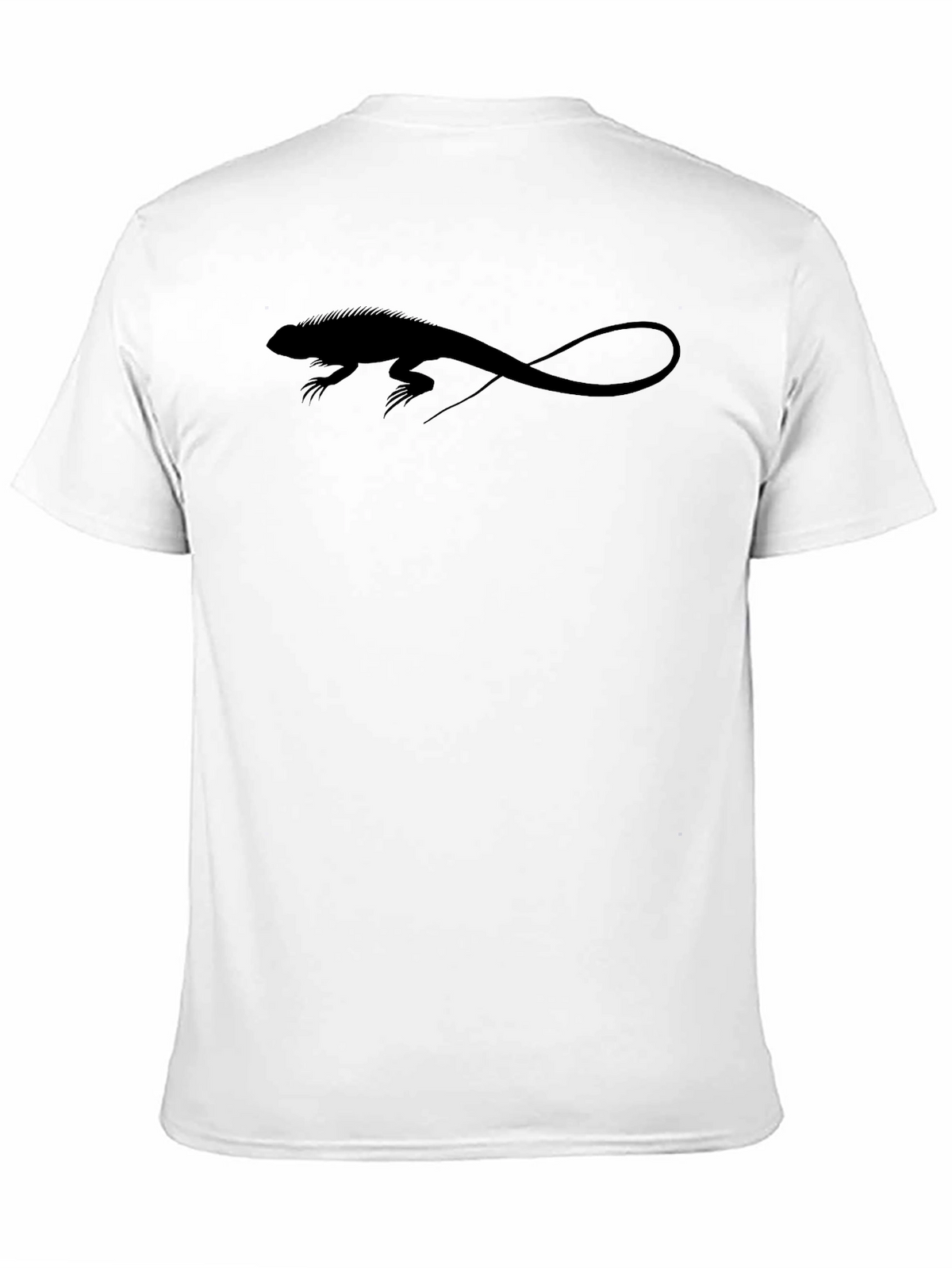 Iguana Silhouette Graphic Black T-Shirt
