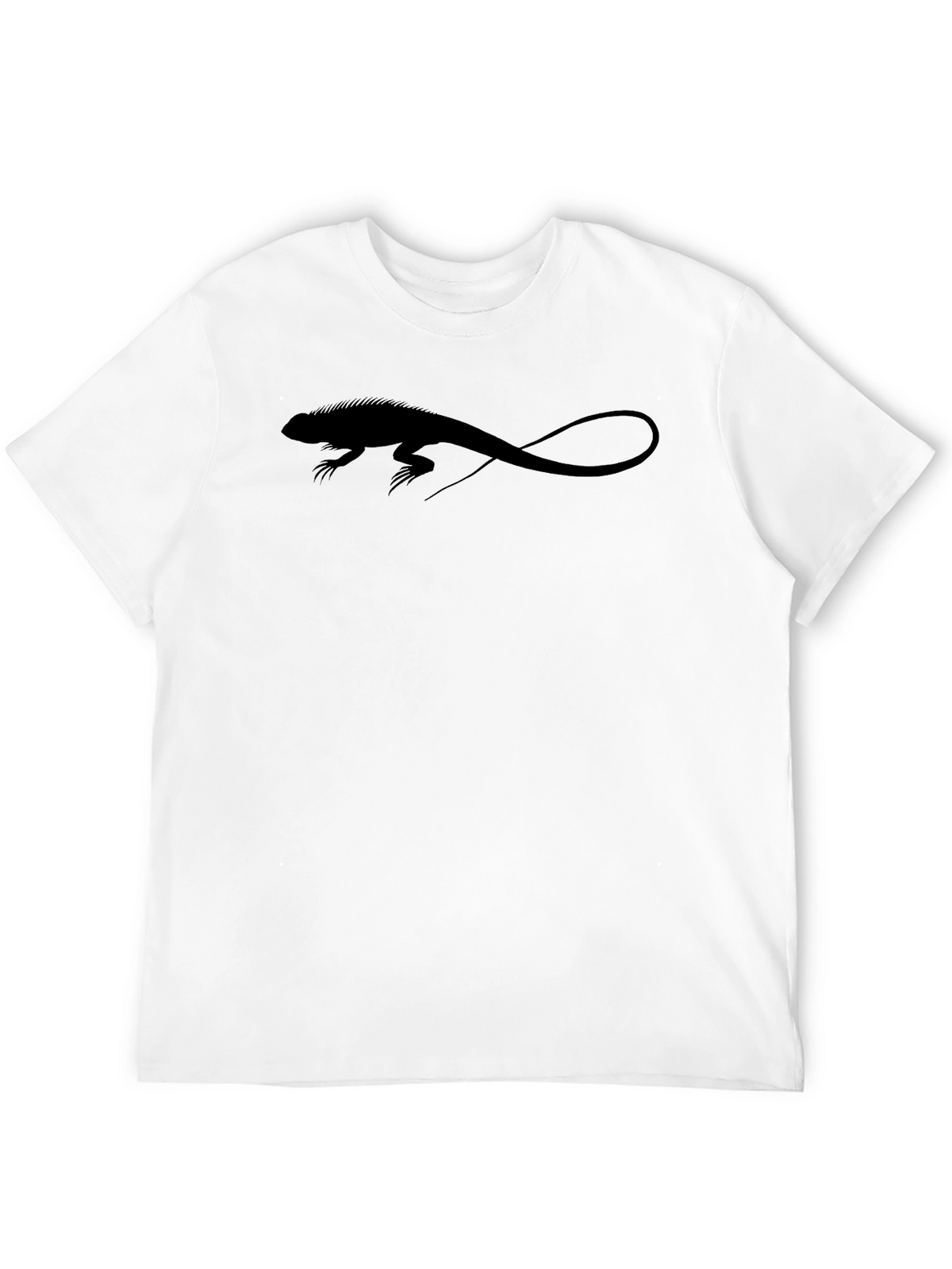 Iguana Silhouette Graphic Black T-Shirt