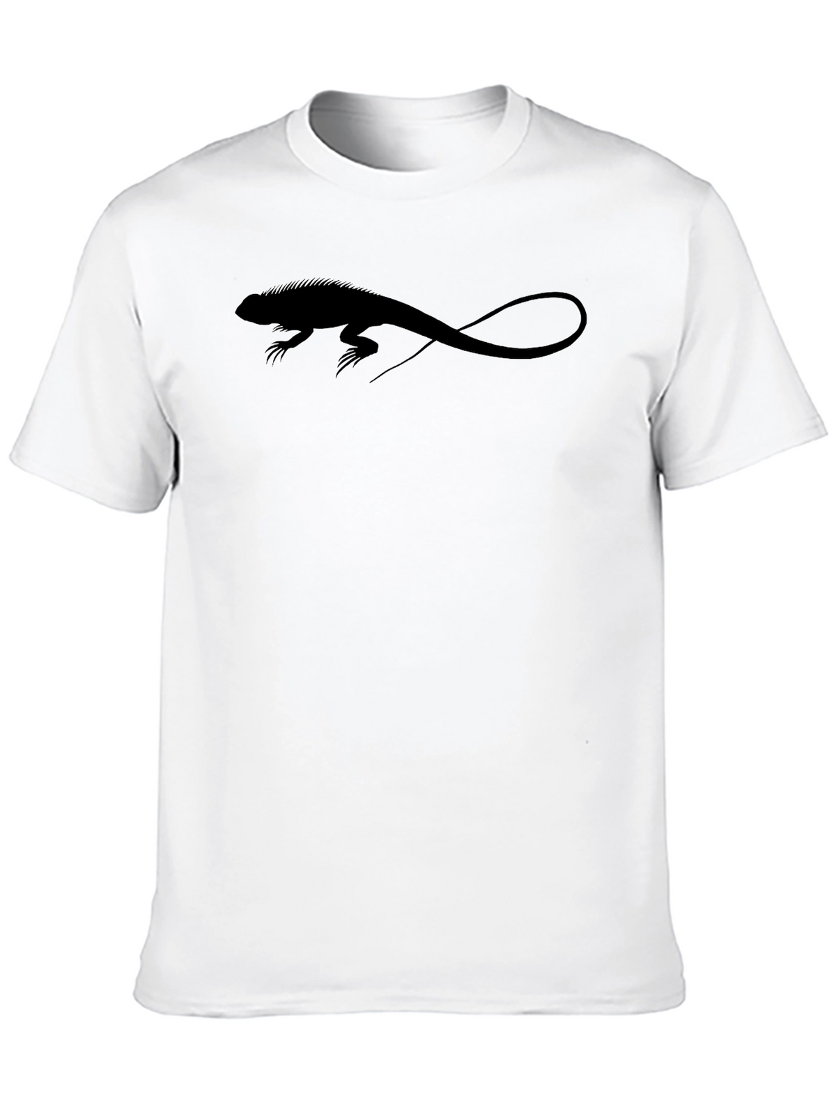 Iguana Silhouette Graphic Black T-Shirt
