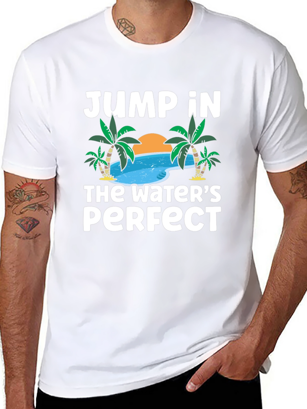 Jump In The Waters Perfect T-Shirt - Summer Fun