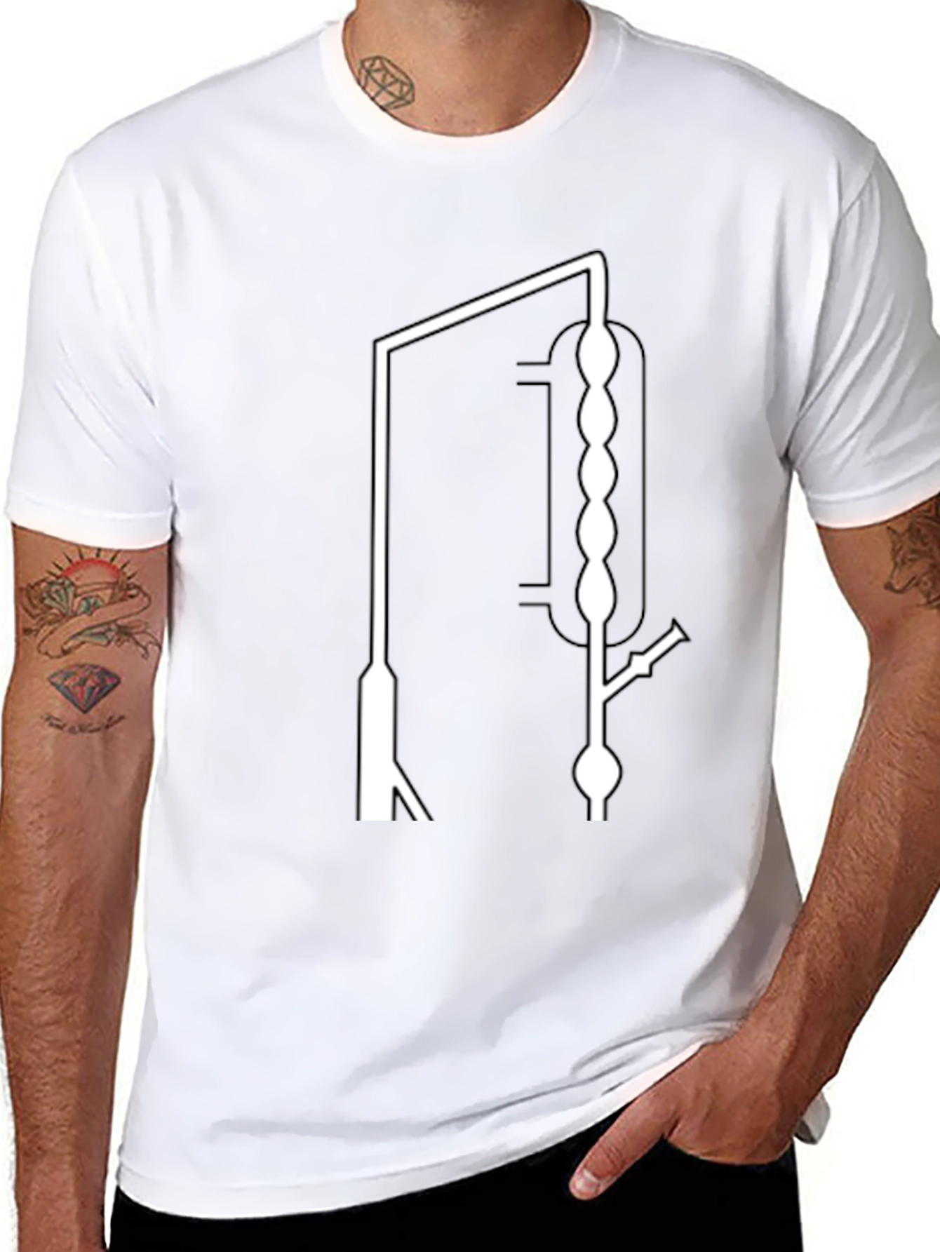 Distillation Apparatus Graphic Tee - Cool Science Shirt