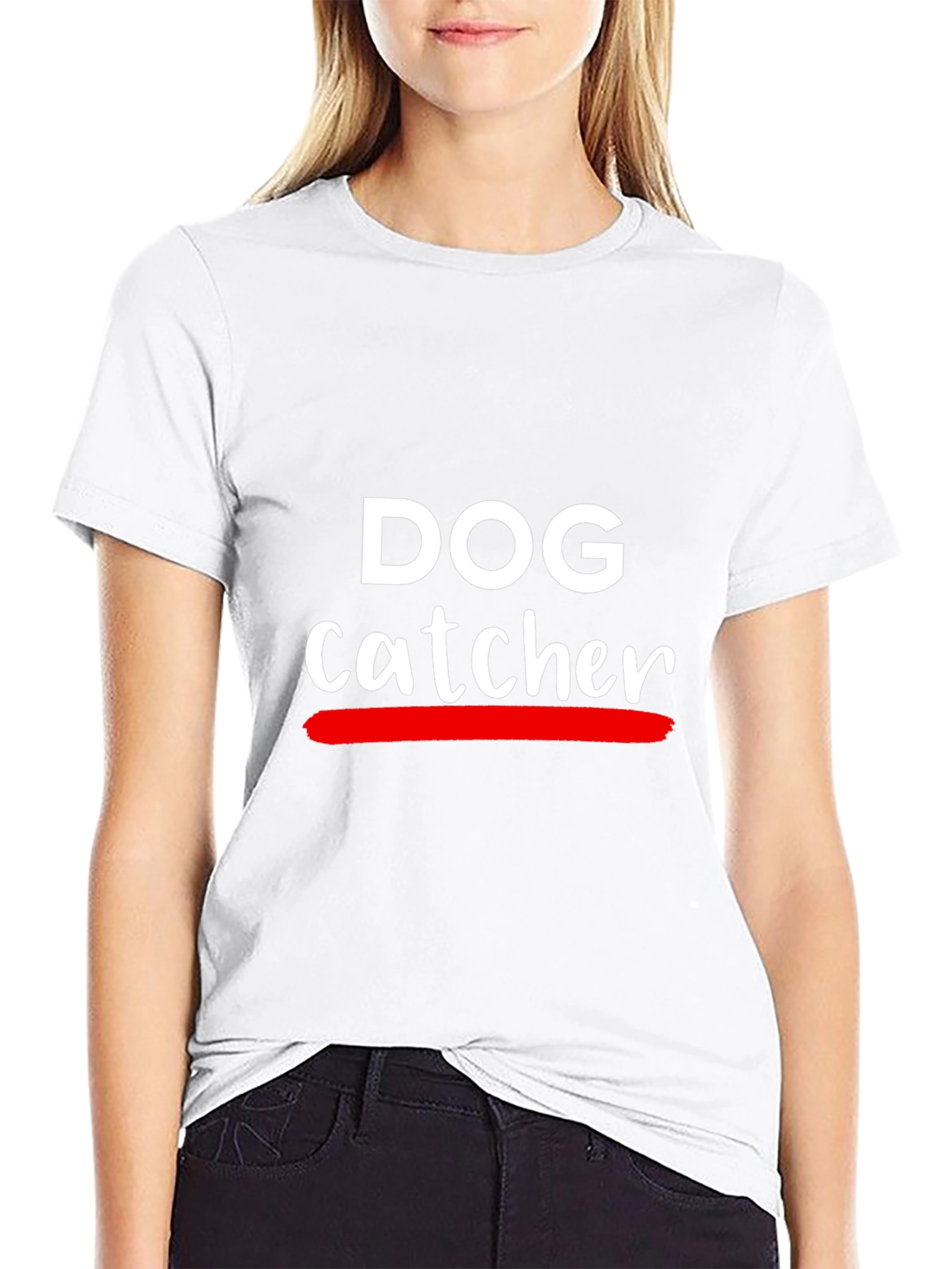 Dog Catcher Graphic Tee - Crew Neck T-Shirt