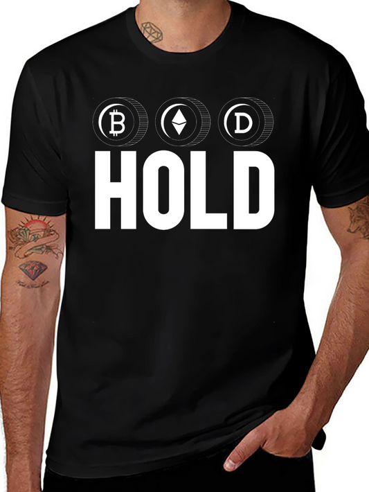 Crypto HODL T-Shirt - Bitcoin Ethereum Doge