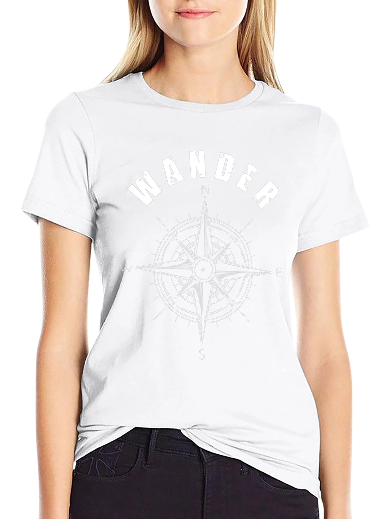 Wander Compass Graphic T-Shirt - Adventure Ready