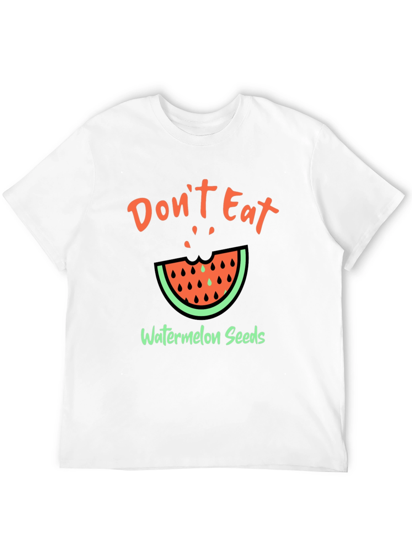 Funny Watermelon Seeds Graphic T-Shirt