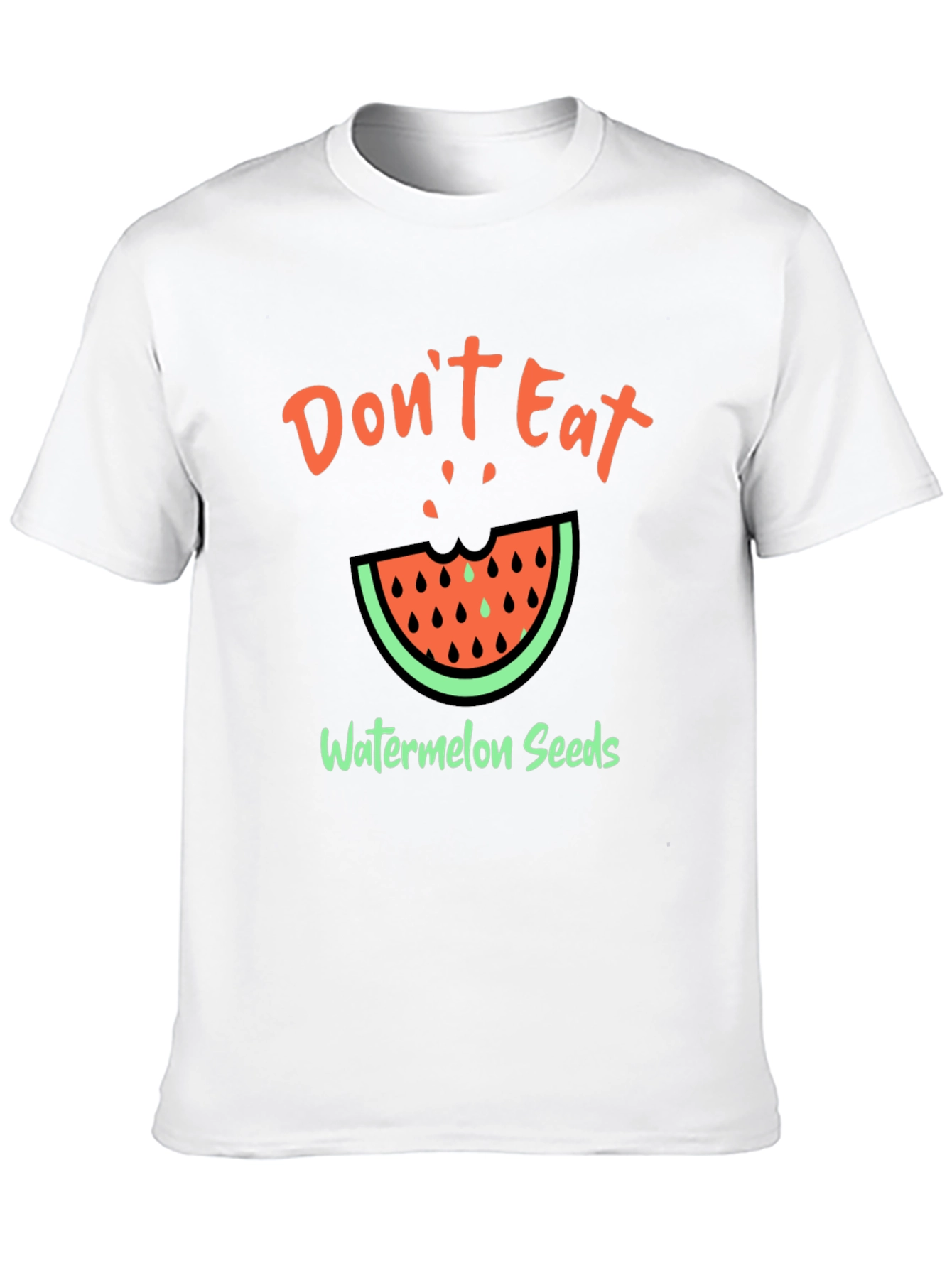 Funny Watermelon Seeds Graphic T-Shirt