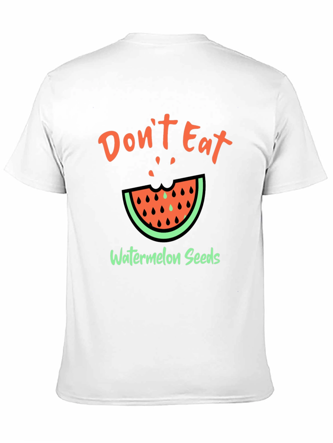 Funny Watermelon Seeds Graphic T-Shirt