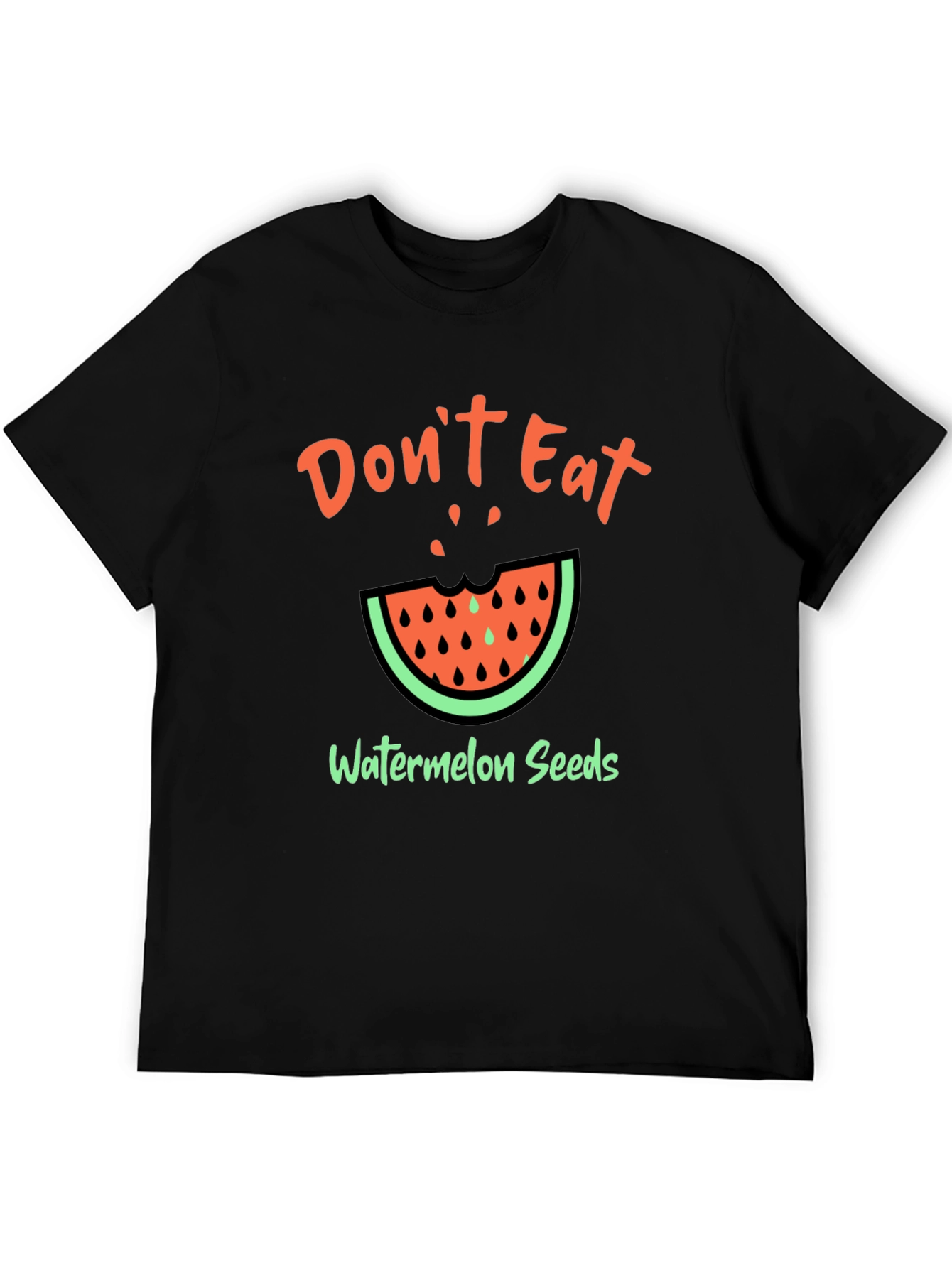 Funny Watermelon Seeds Graphic T-Shirt