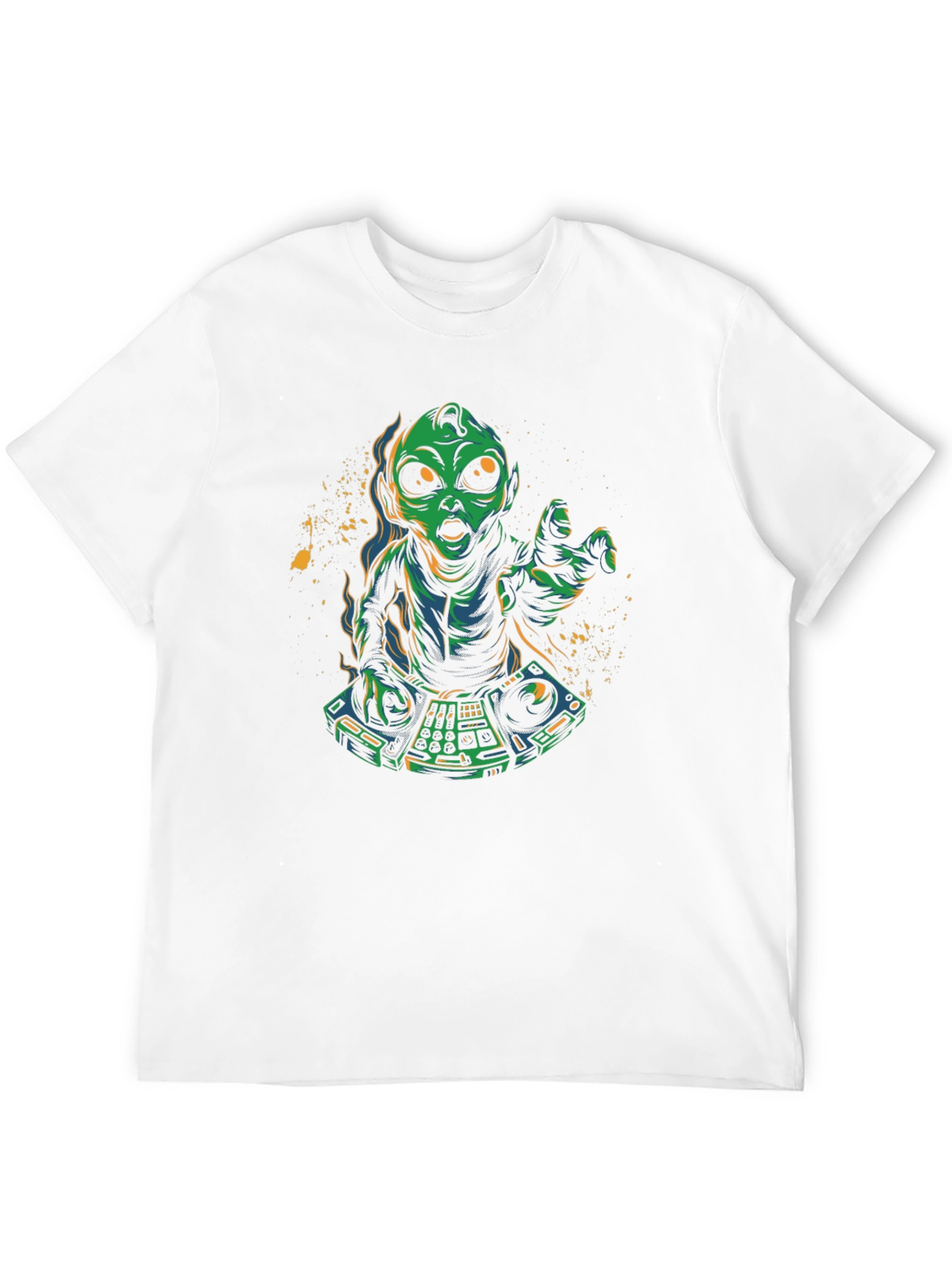 Alien DJ Graphic T-Shirt