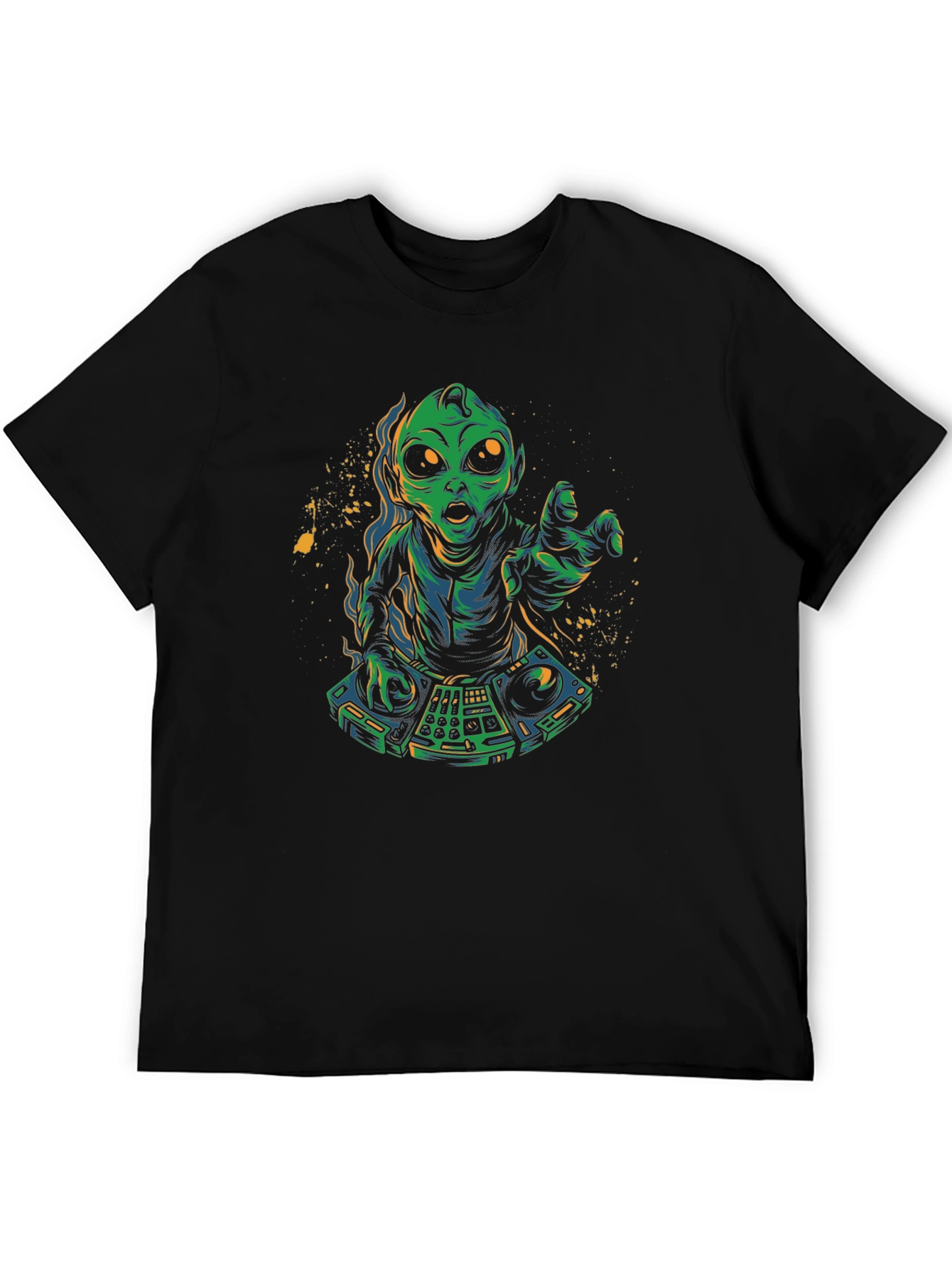 Alien DJ Graphic T-Shirt
