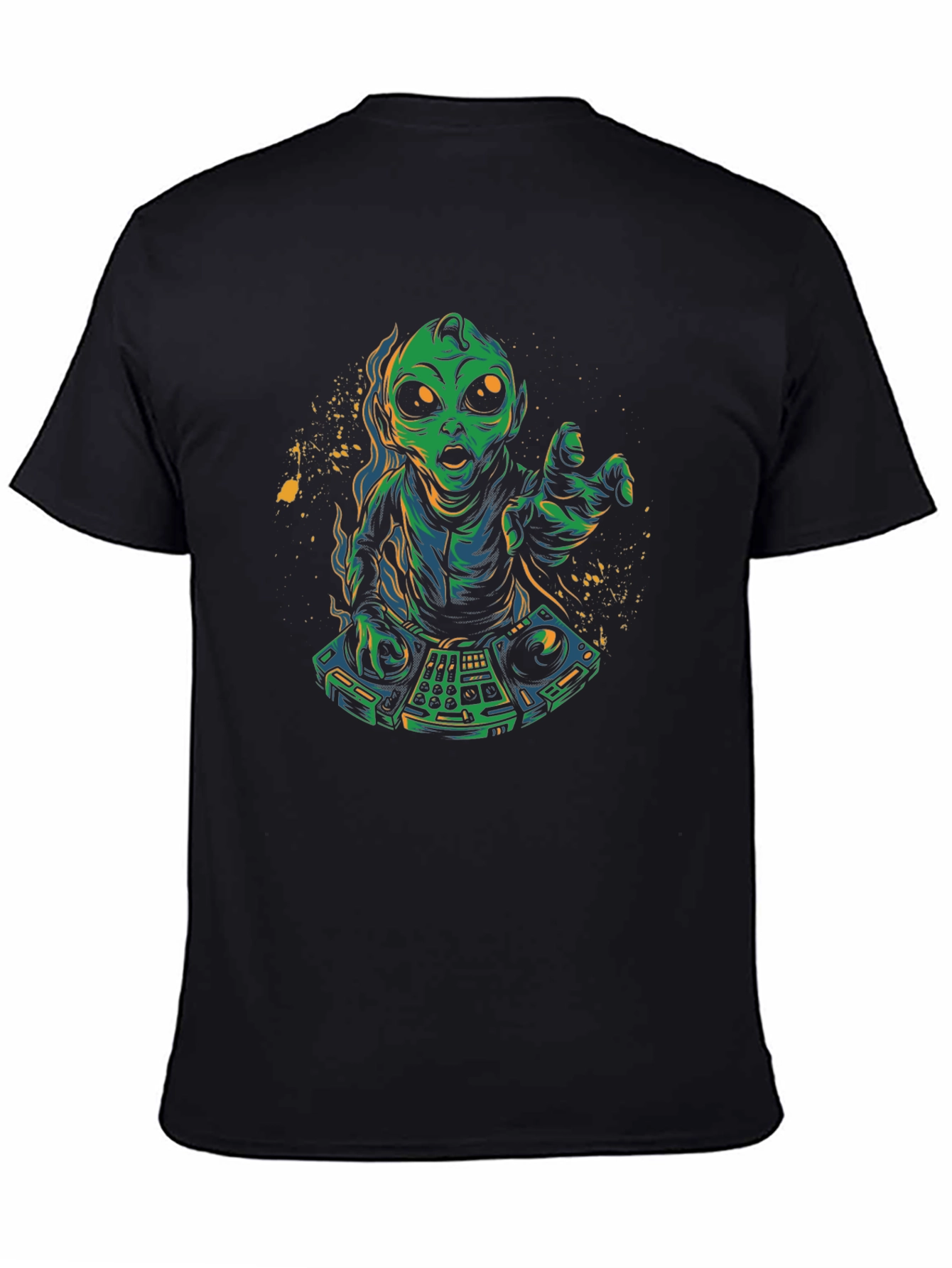 Alien DJ Graphic T-Shirt