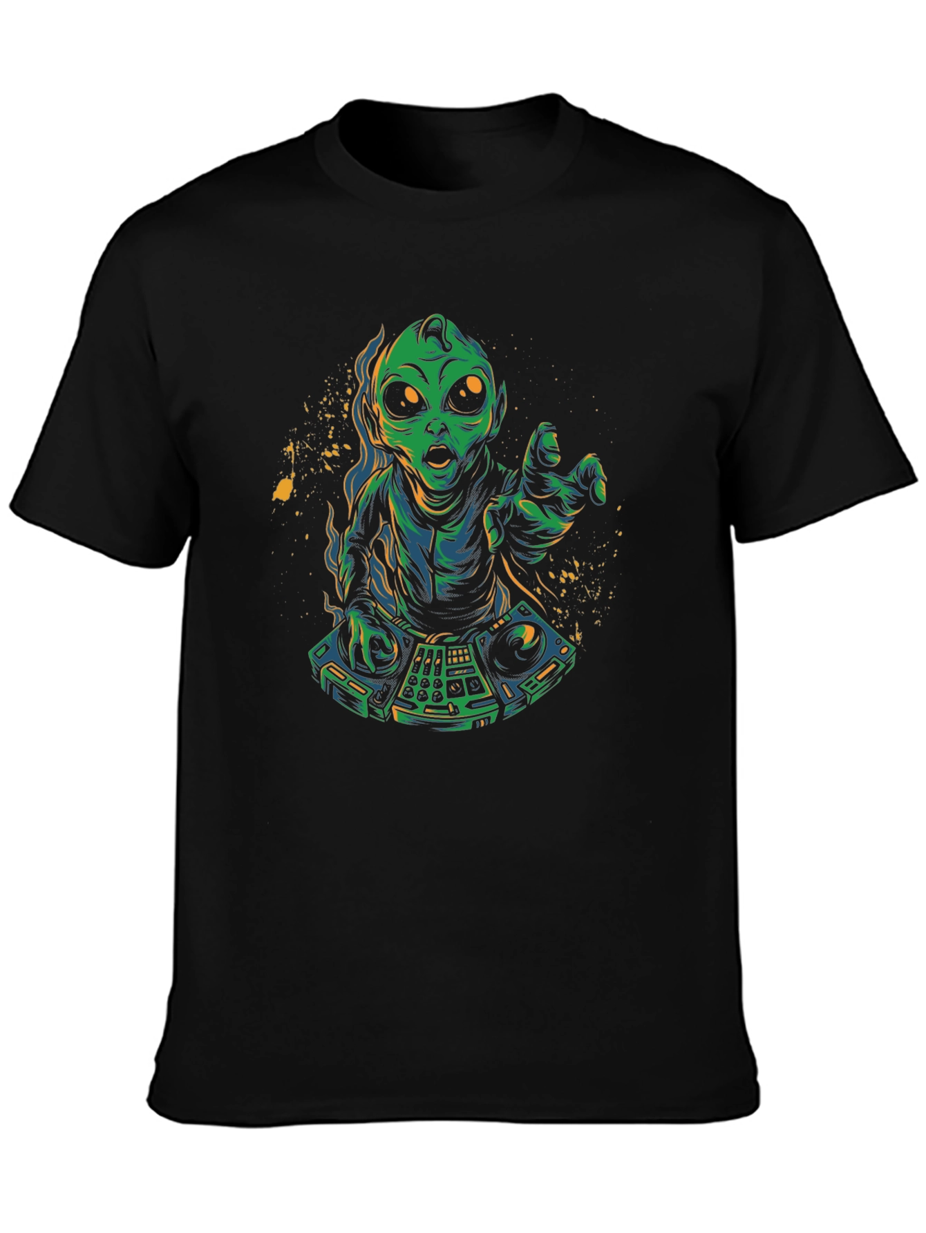 Alien DJ Graphic T-Shirt