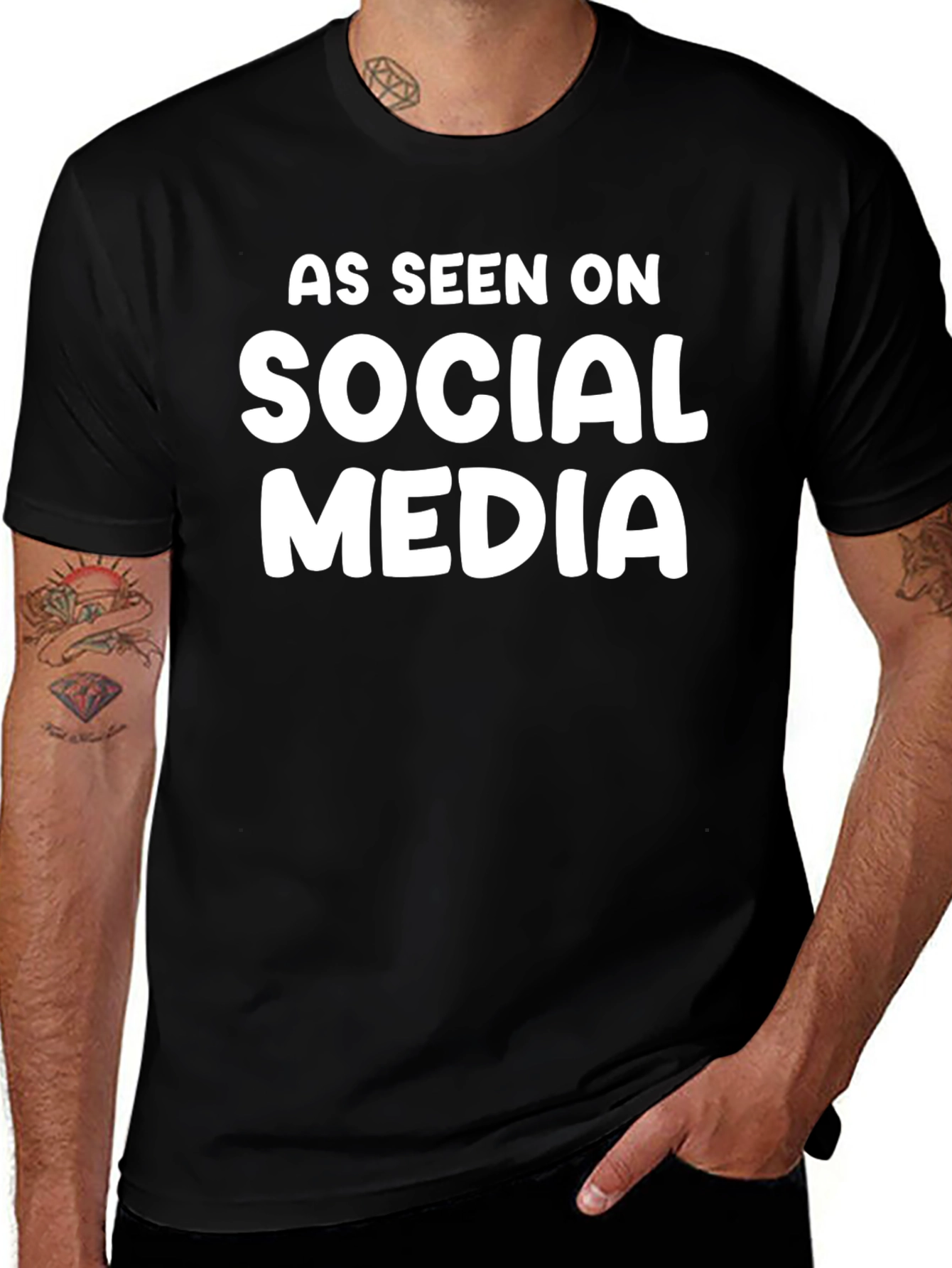 As Seen On Social Media Graphic T-Shirt