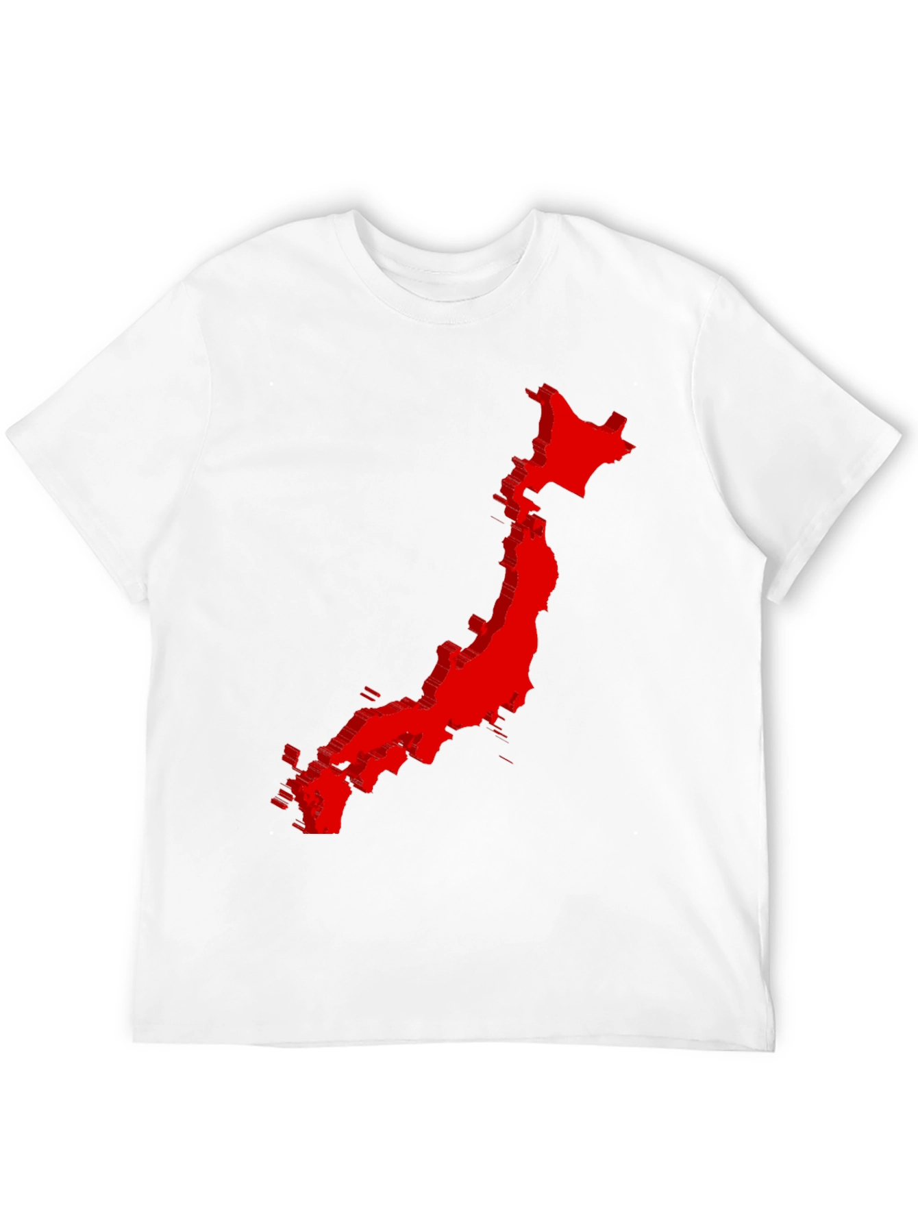 Japan Map Graphic Tee - Cool Black Shirt