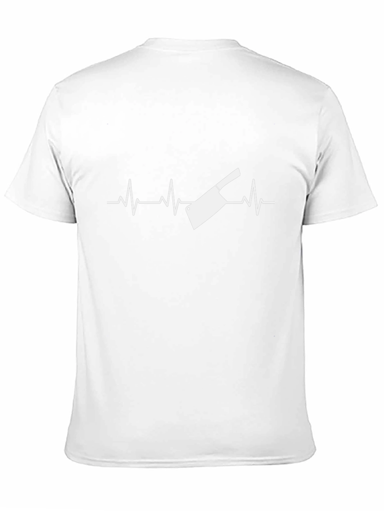 Butcher Cleaver Heartbeat T-Shirt - Black