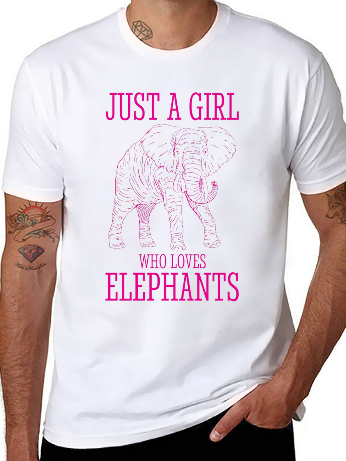 Just a Girl Who Loves Elephants T-Shirt