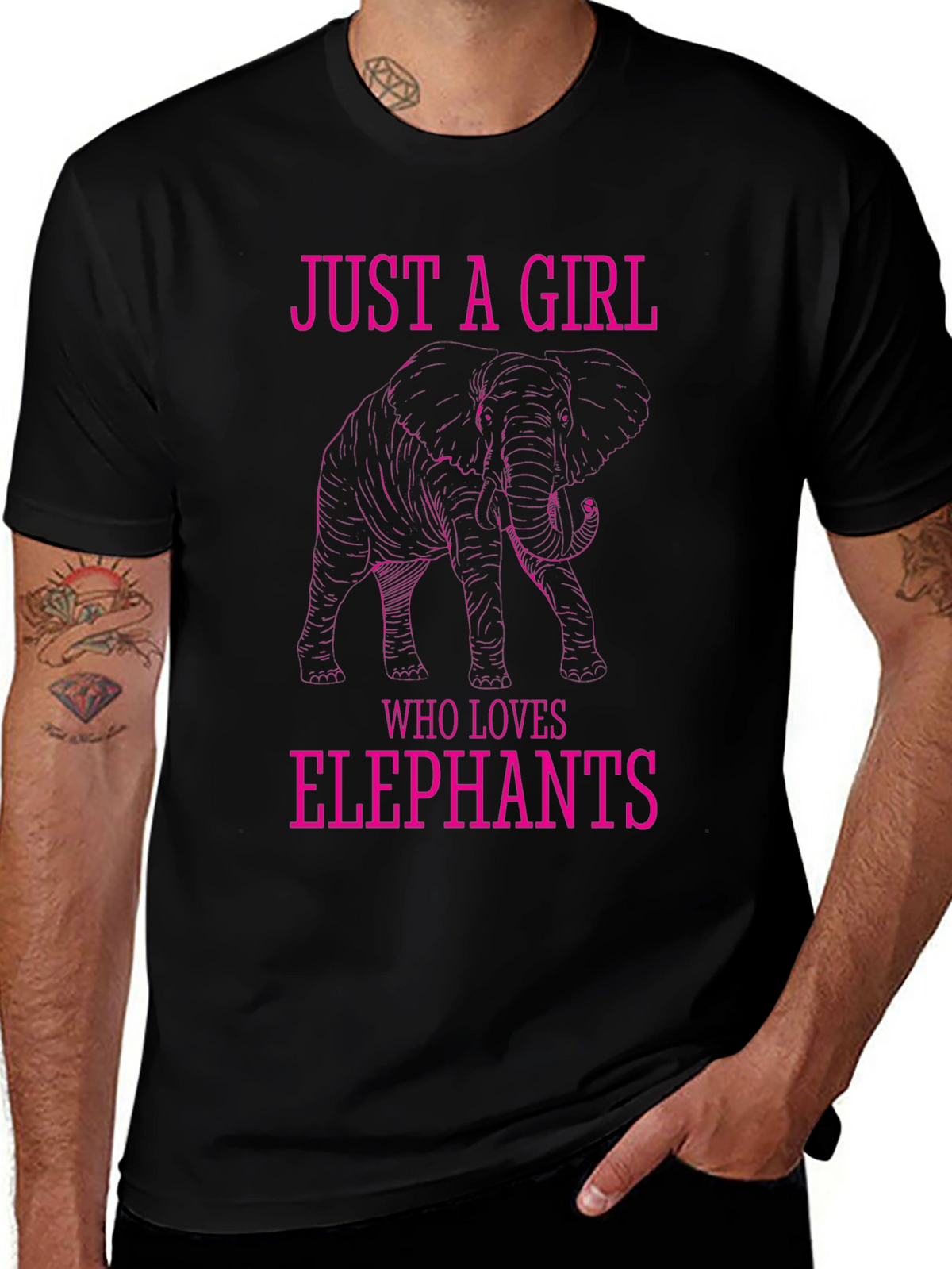 Just a Girl Who Loves Elephants T-Shirt