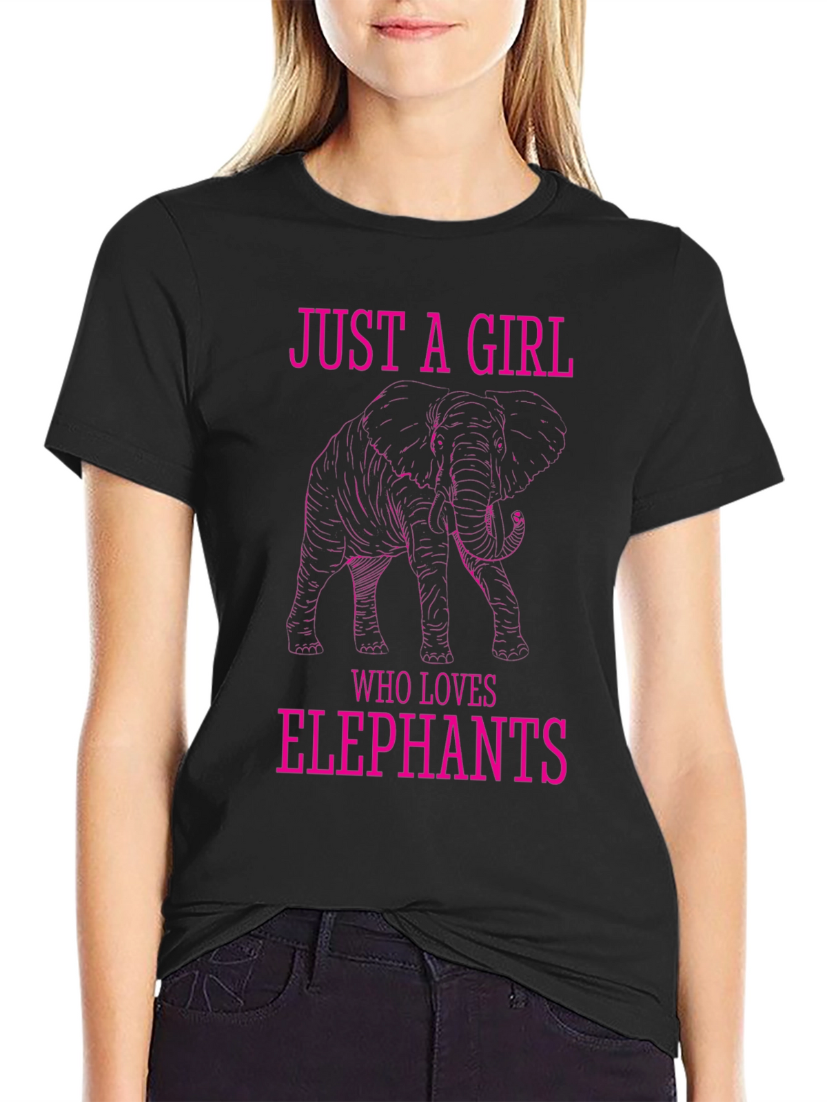 Just a Girl Who Loves Elephants T-Shirt