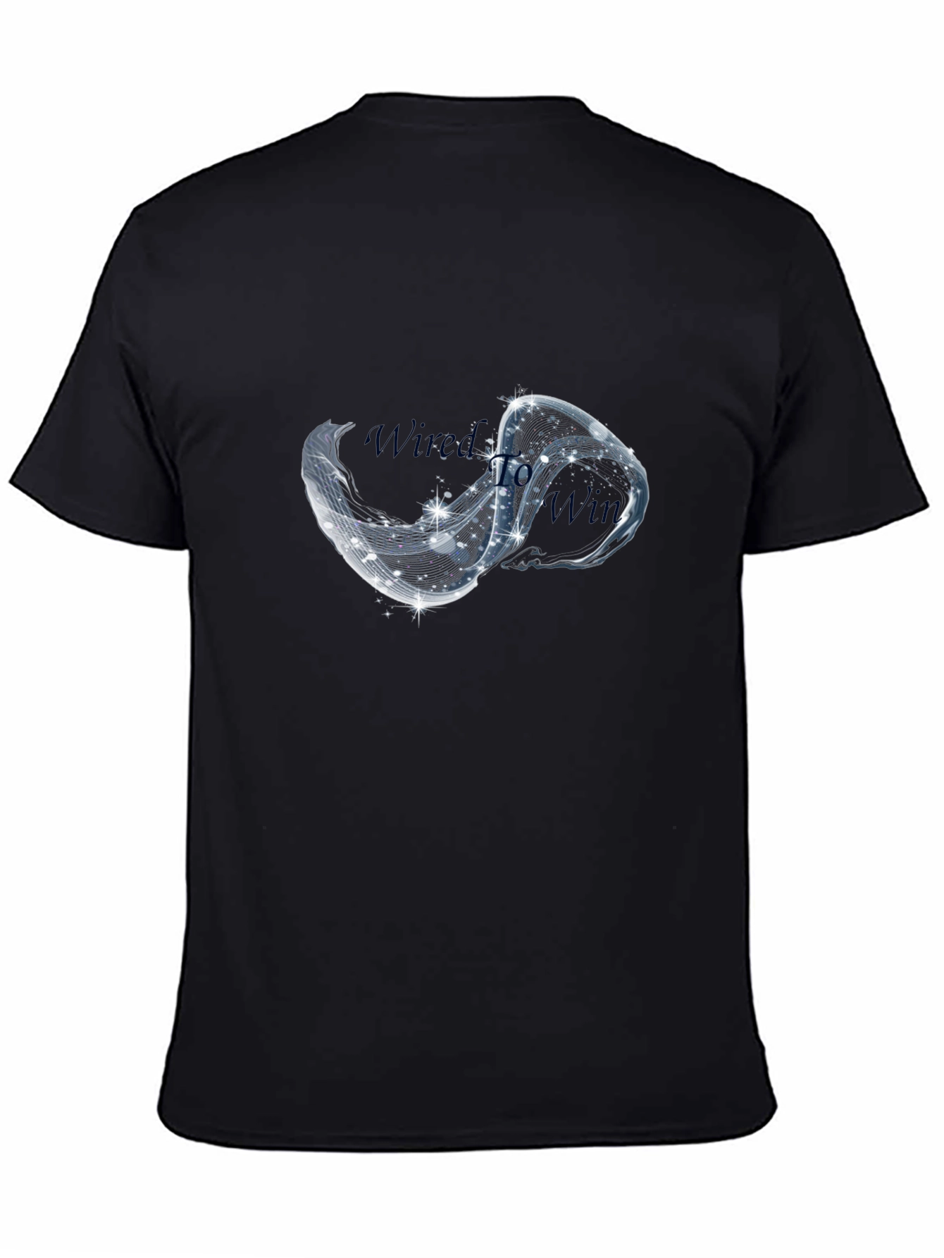 Stylish Black T-Shirt with Infinity Design