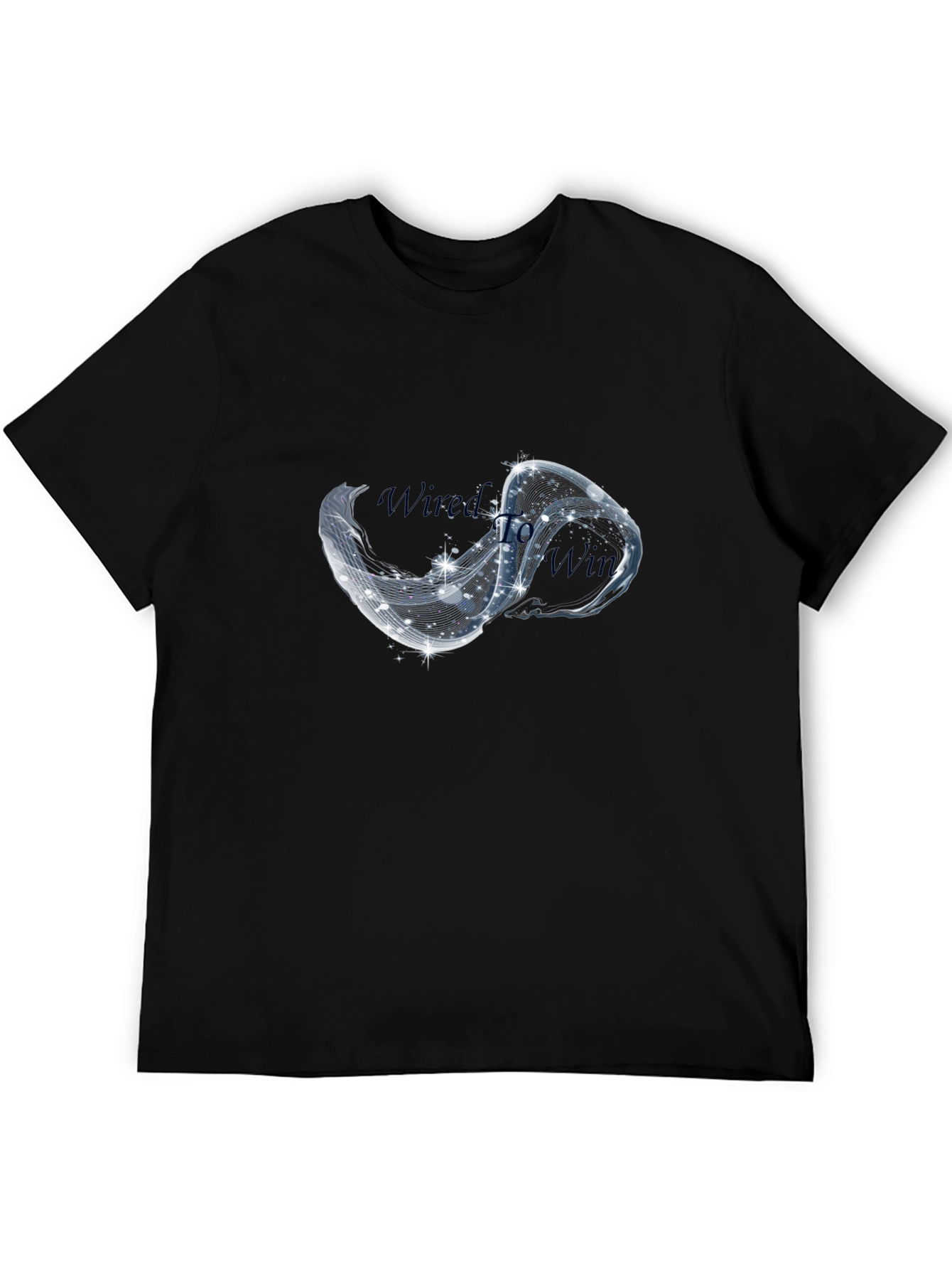 Stylish Black T-Shirt with Infinity Design