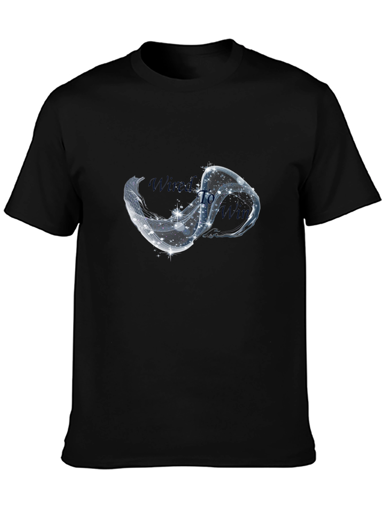 Stylish Black T-Shirt with Infinity Design