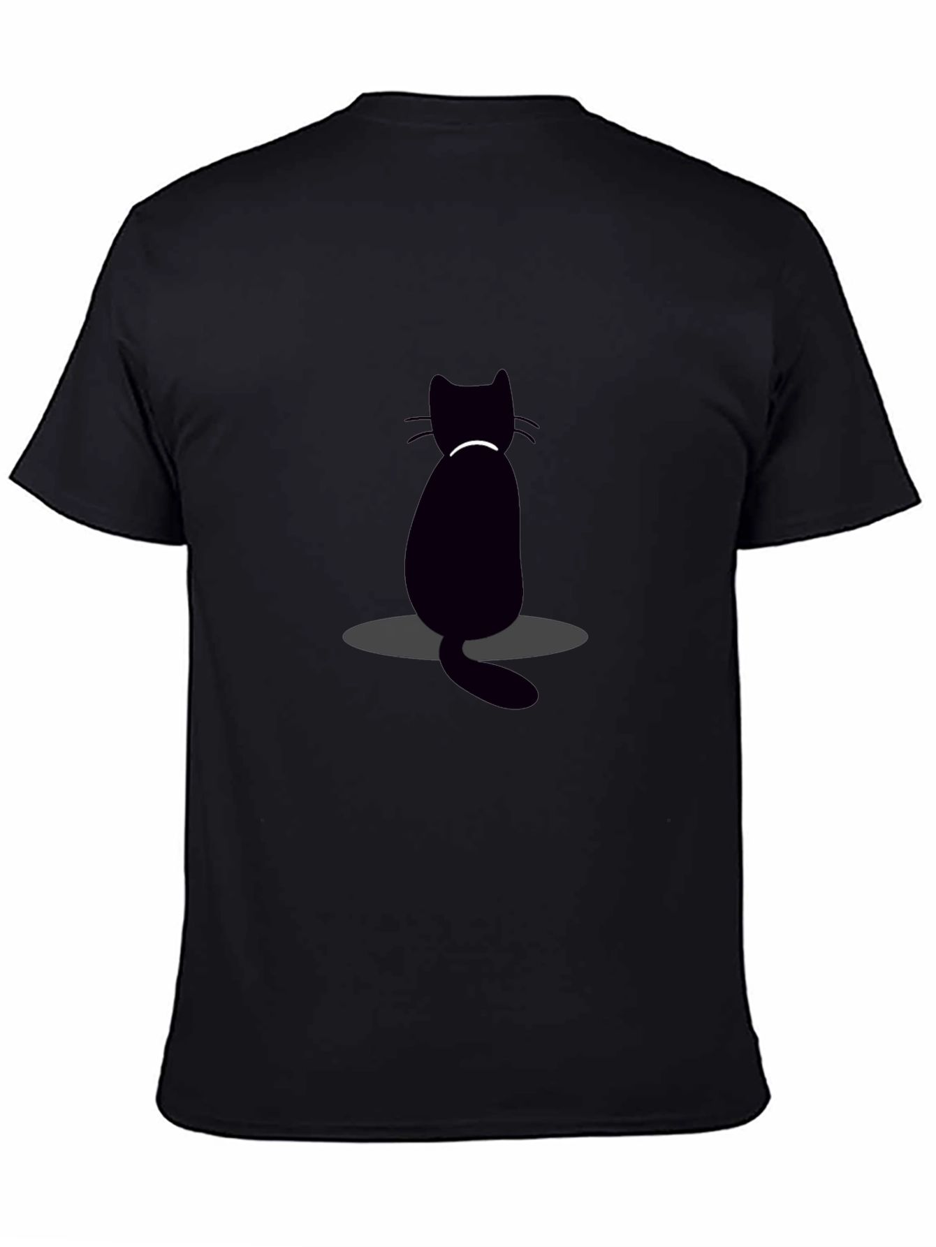 Black Cat Graphic Tee - Mens Casual T-Shirt