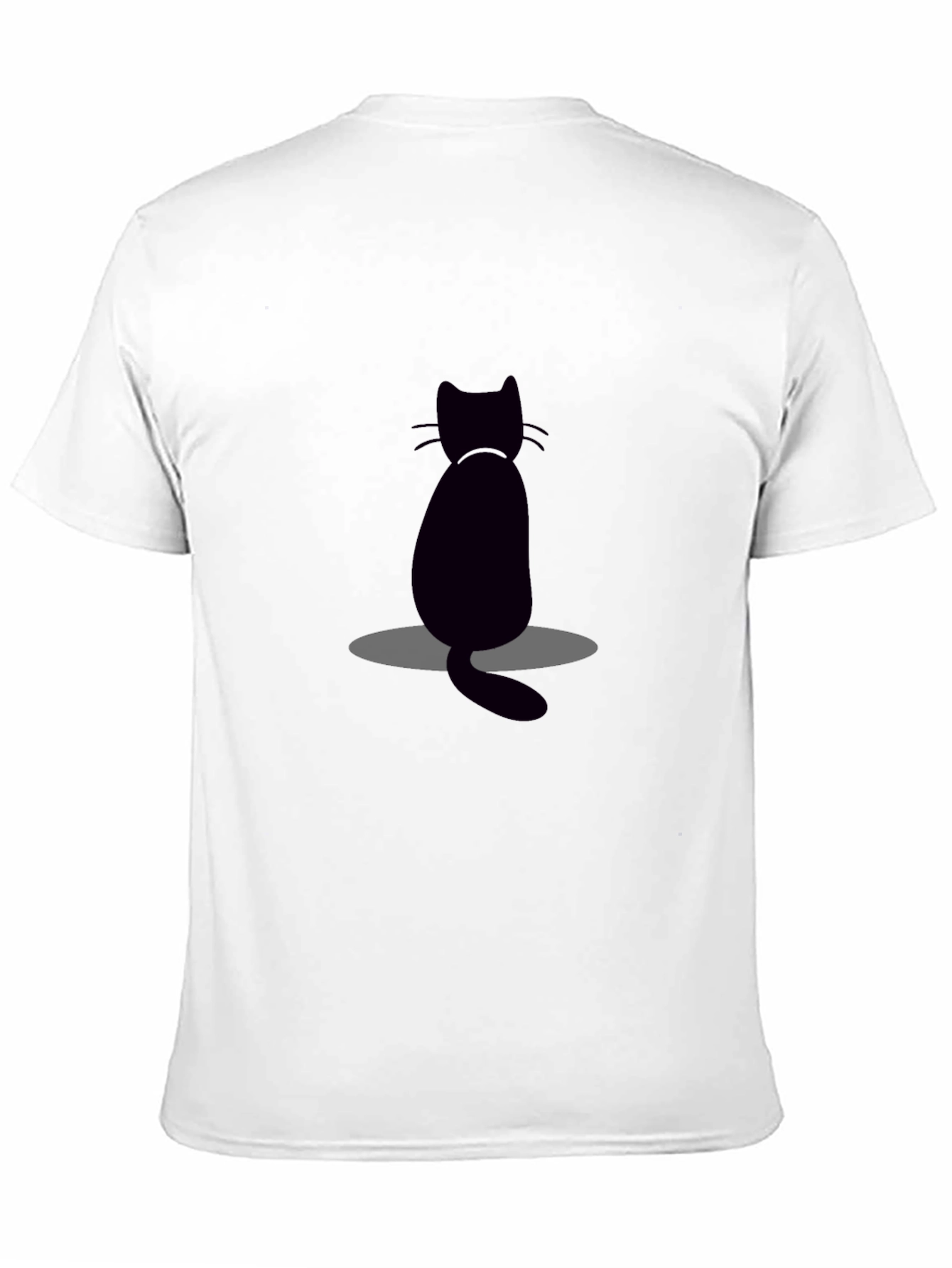 Black Cat Graphic Tee - Mens Casual T-Shirt