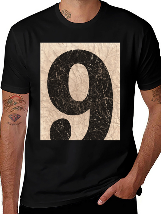 Vintage Number 9 Graphic T-Shirt