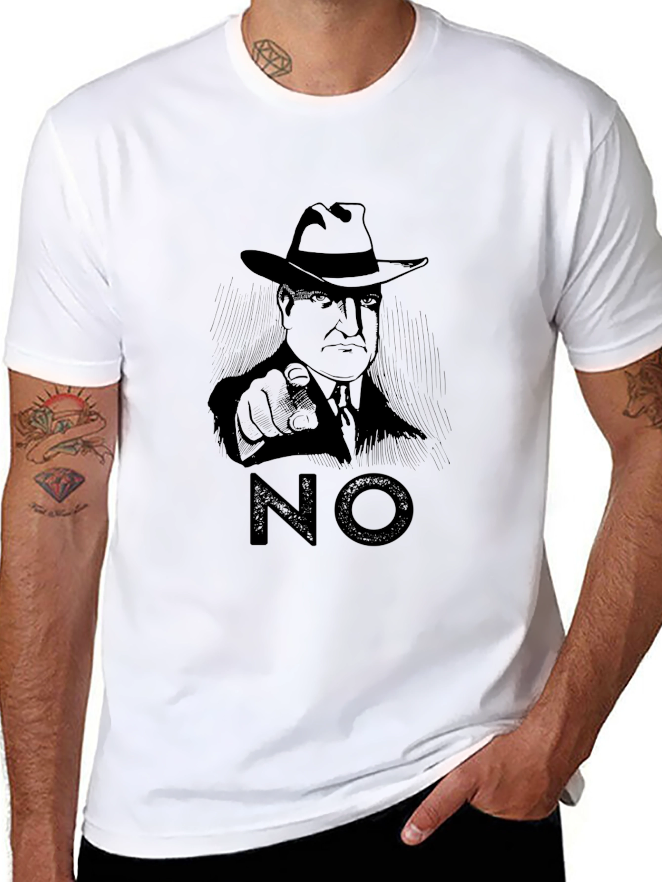 Retro NO T-Shirt - Classic Style