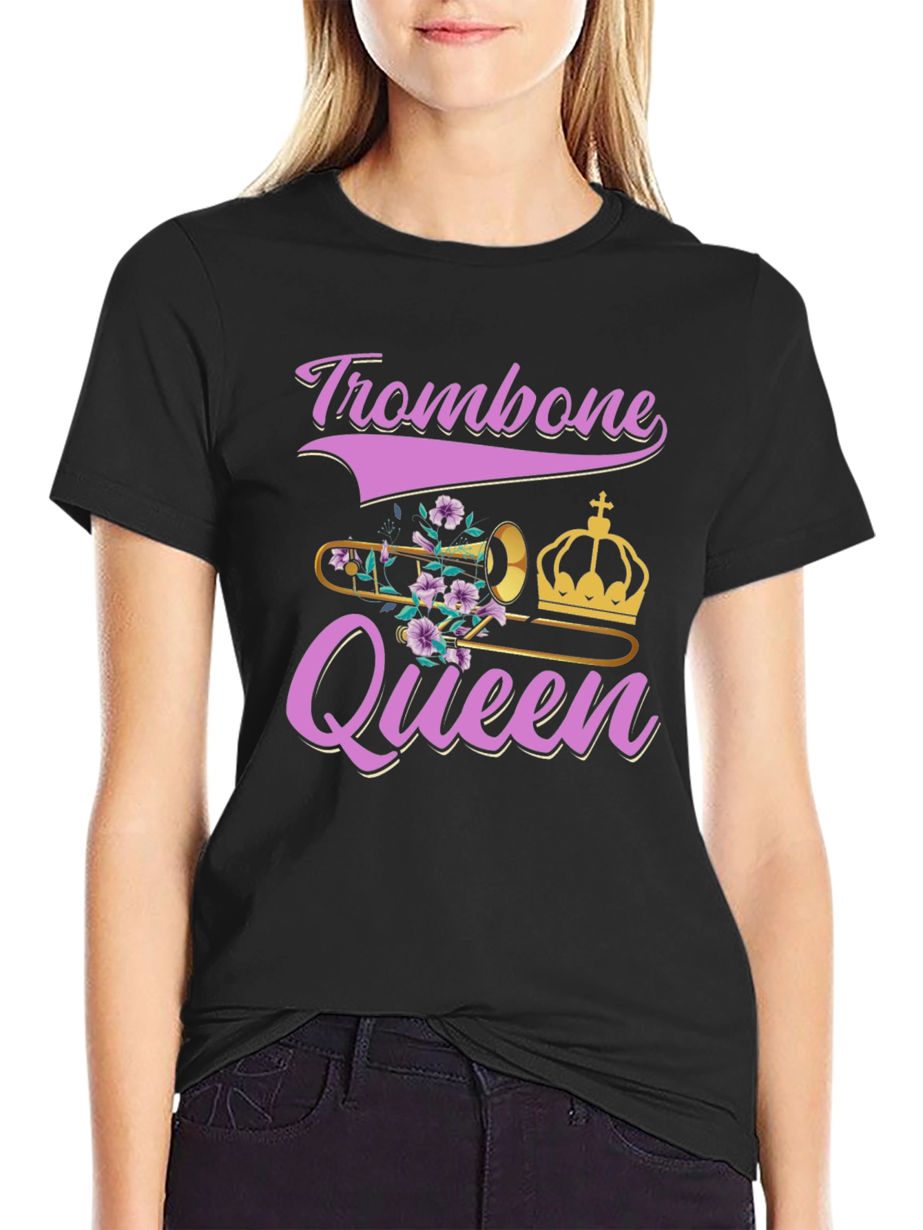 Trombone Queen Graphic T-Shirt