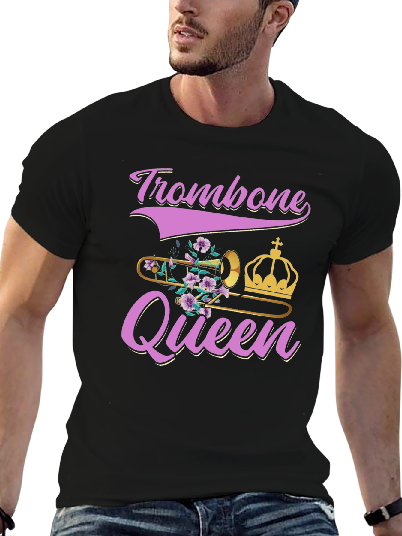 Trombone Queen Graphic T-Shirt