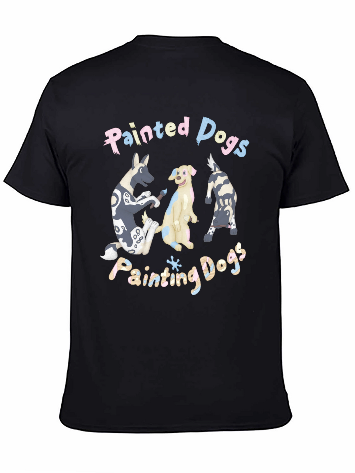 Painted Dogs Graphic T-Shirt - Unisex Cotton Tee