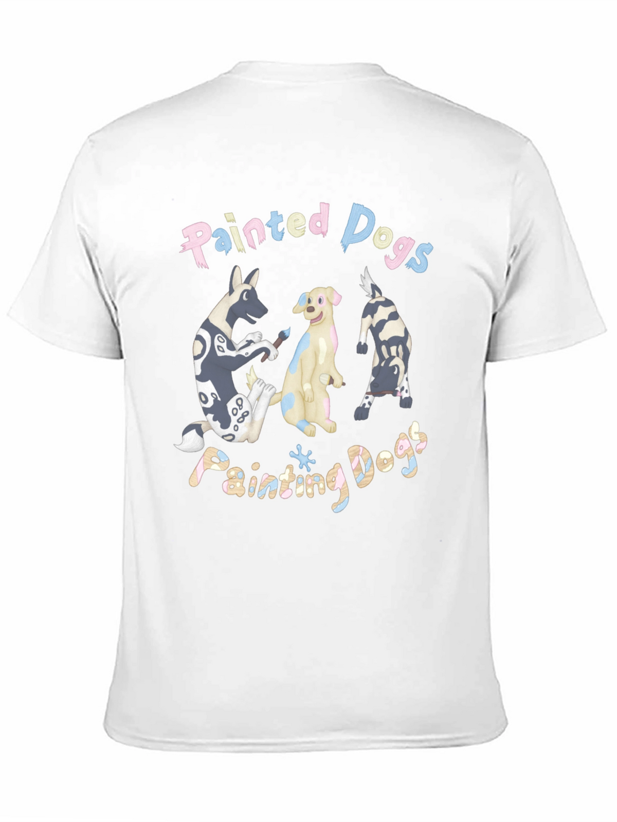 Painted Dogs Graphic T-Shirt - Unisex Cotton Tee