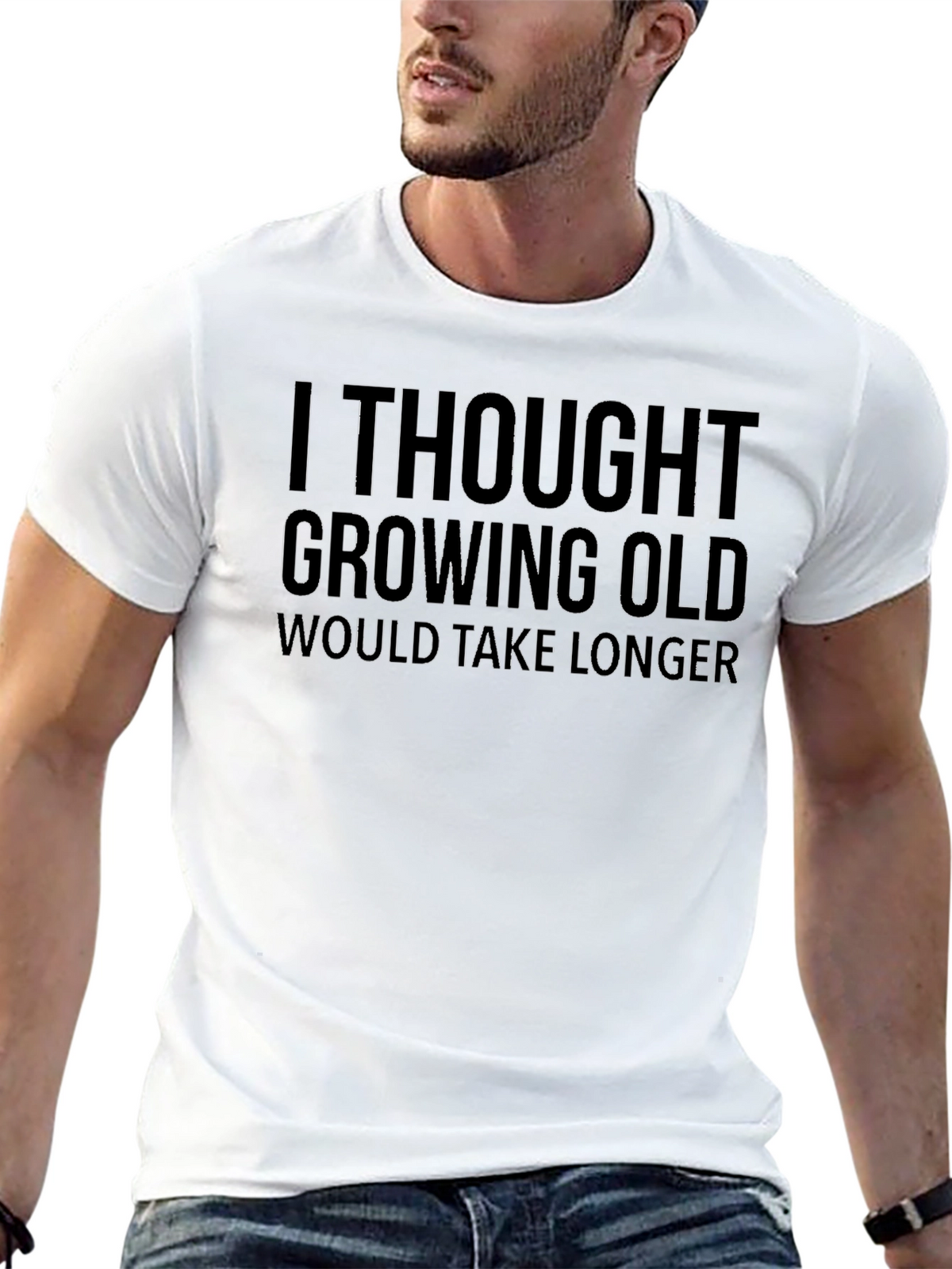 Funny Growing Old T-Shirt for Men