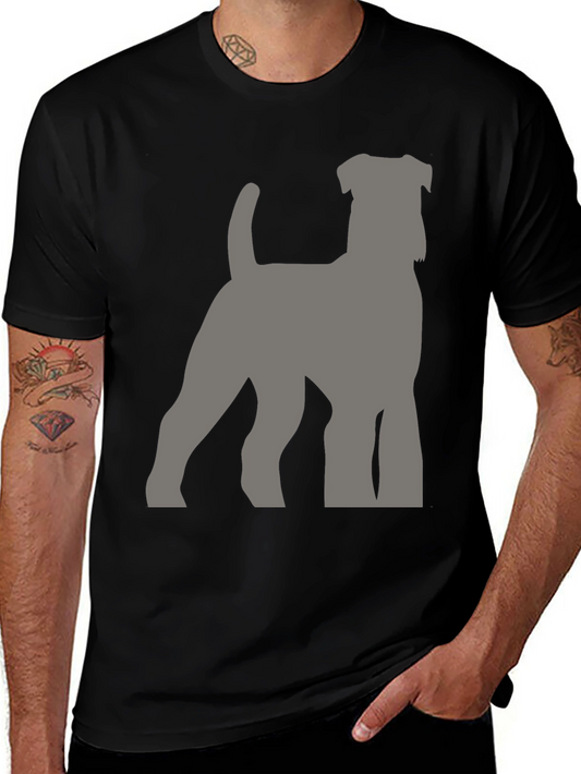 Dog Breed Silhouette Graphic Tee - Black