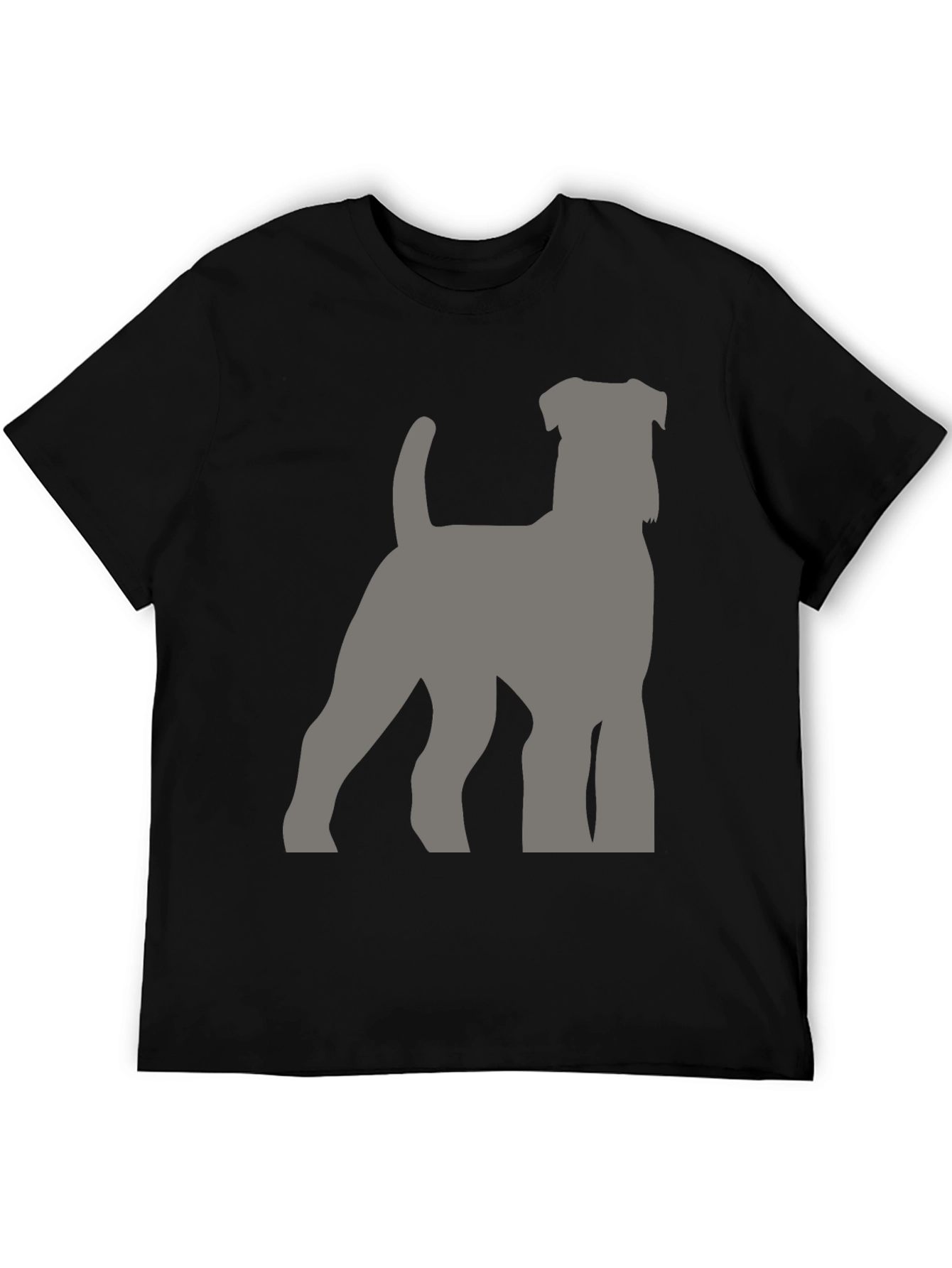 Dog Breed Silhouette Graphic Tee - Black