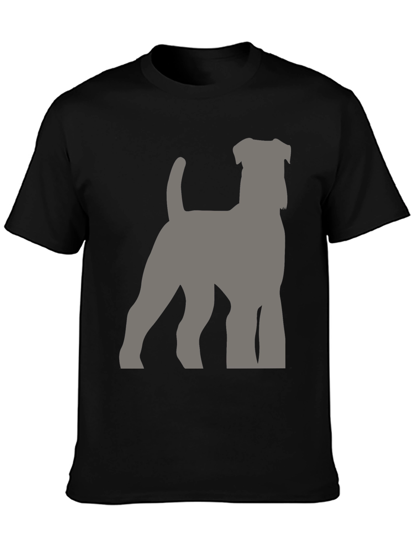 Dog Breed Silhouette Graphic Tee - Black