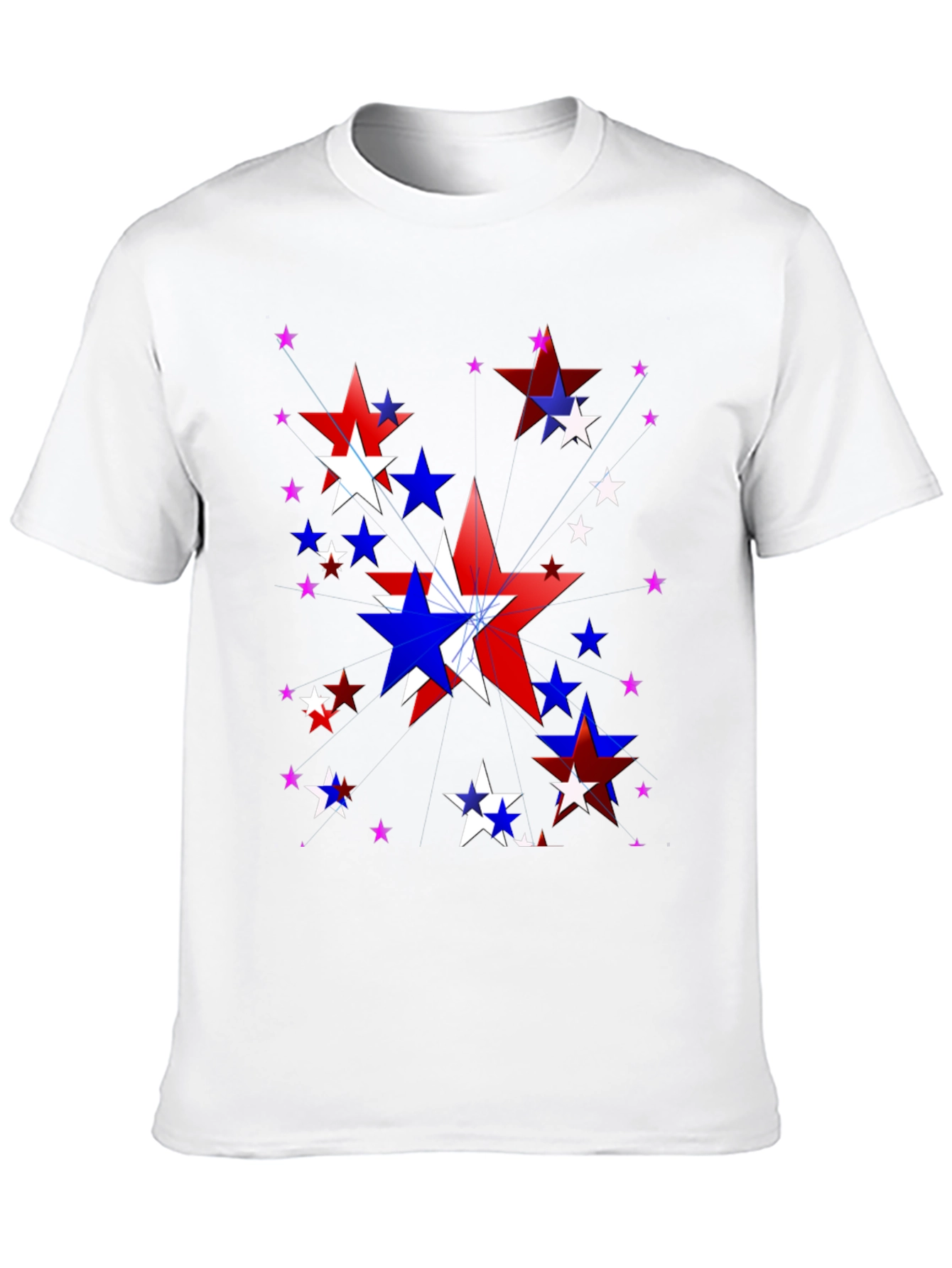 Patriotic Star T-Shirt - Red White and Blue