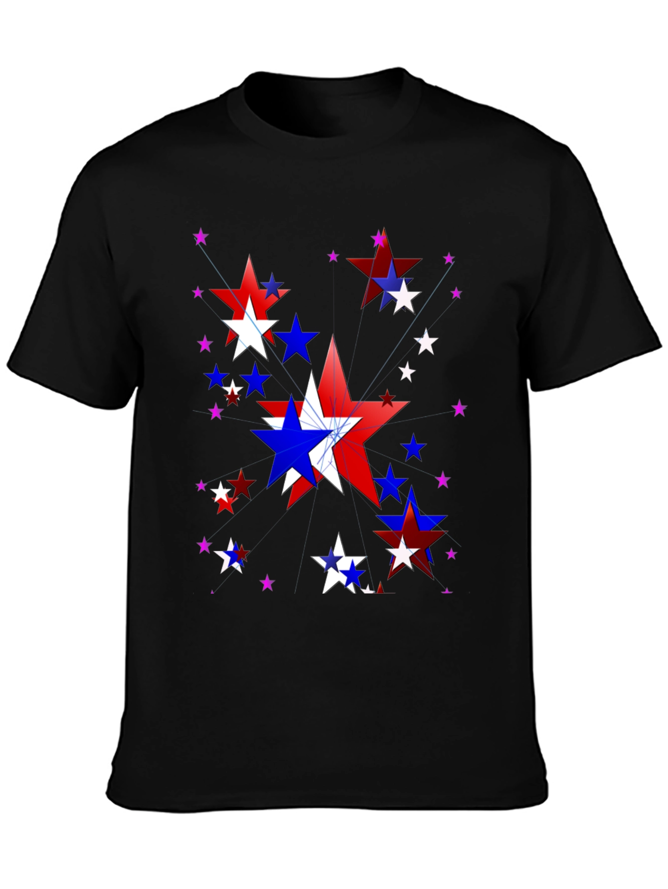 Patriotic Star T-Shirt - Red White and Blue