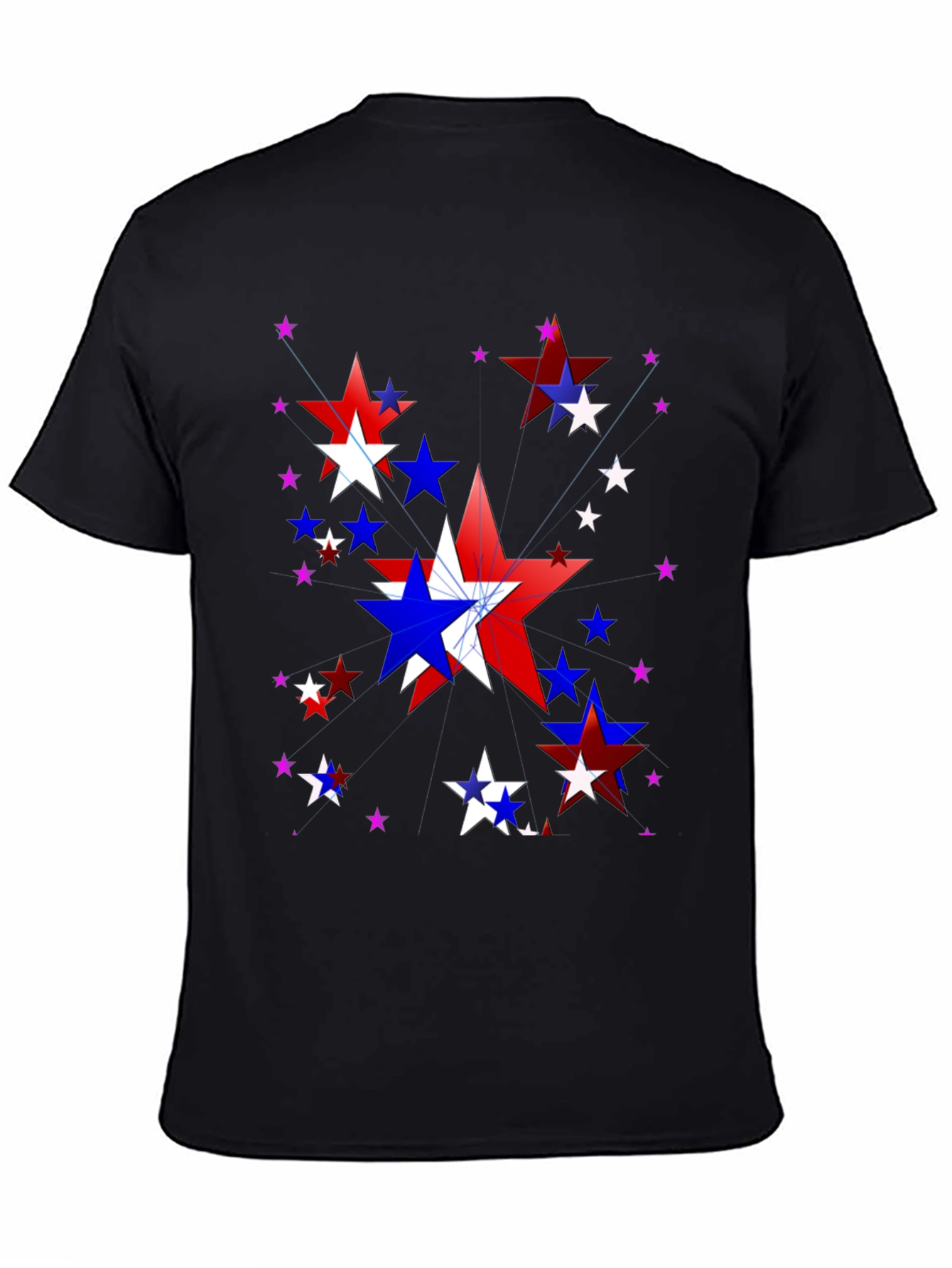 Patriotic Star T-Shirt - Red White and Blue