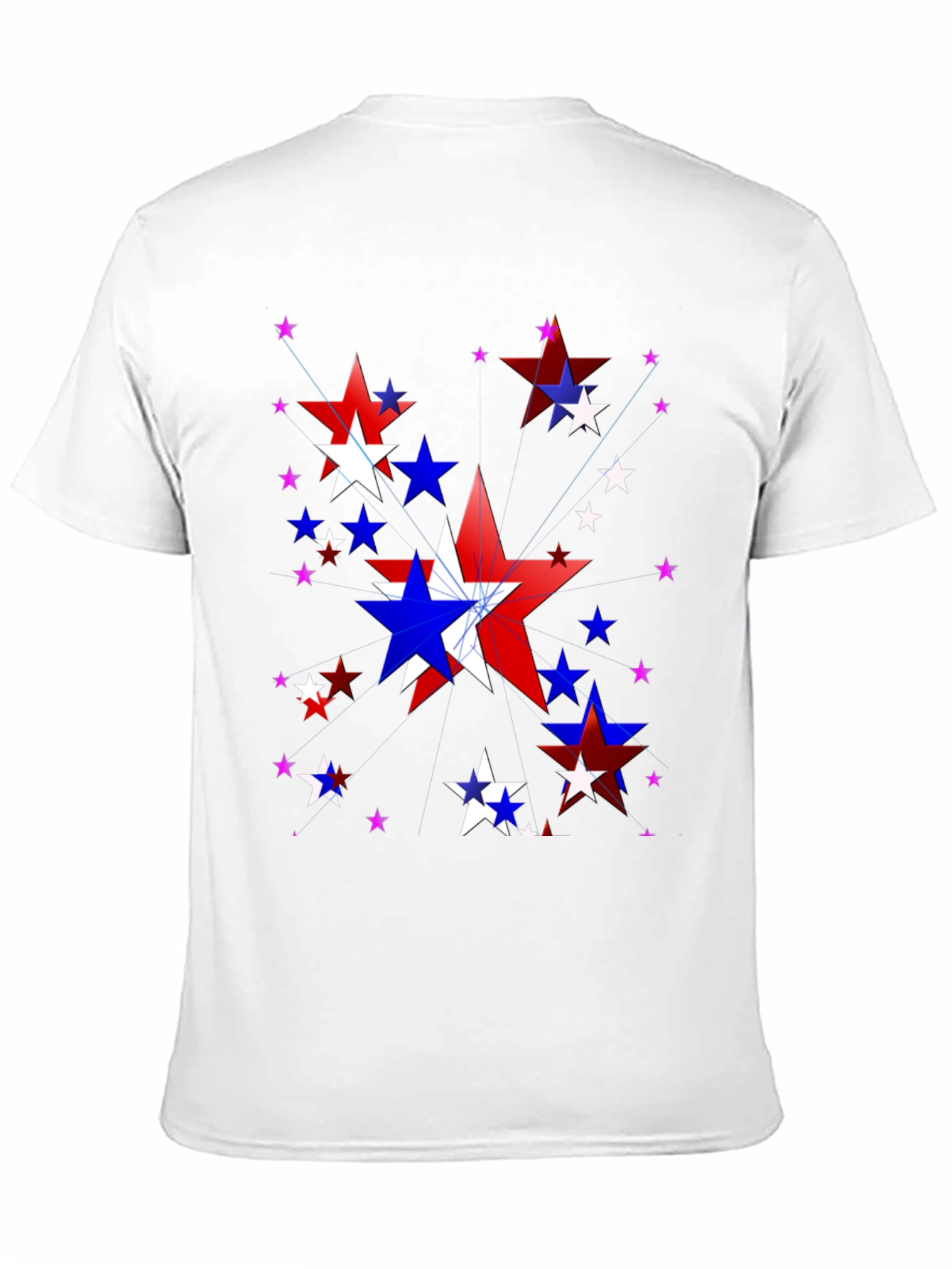 Patriotic Star T-Shirt - Red White and Blue