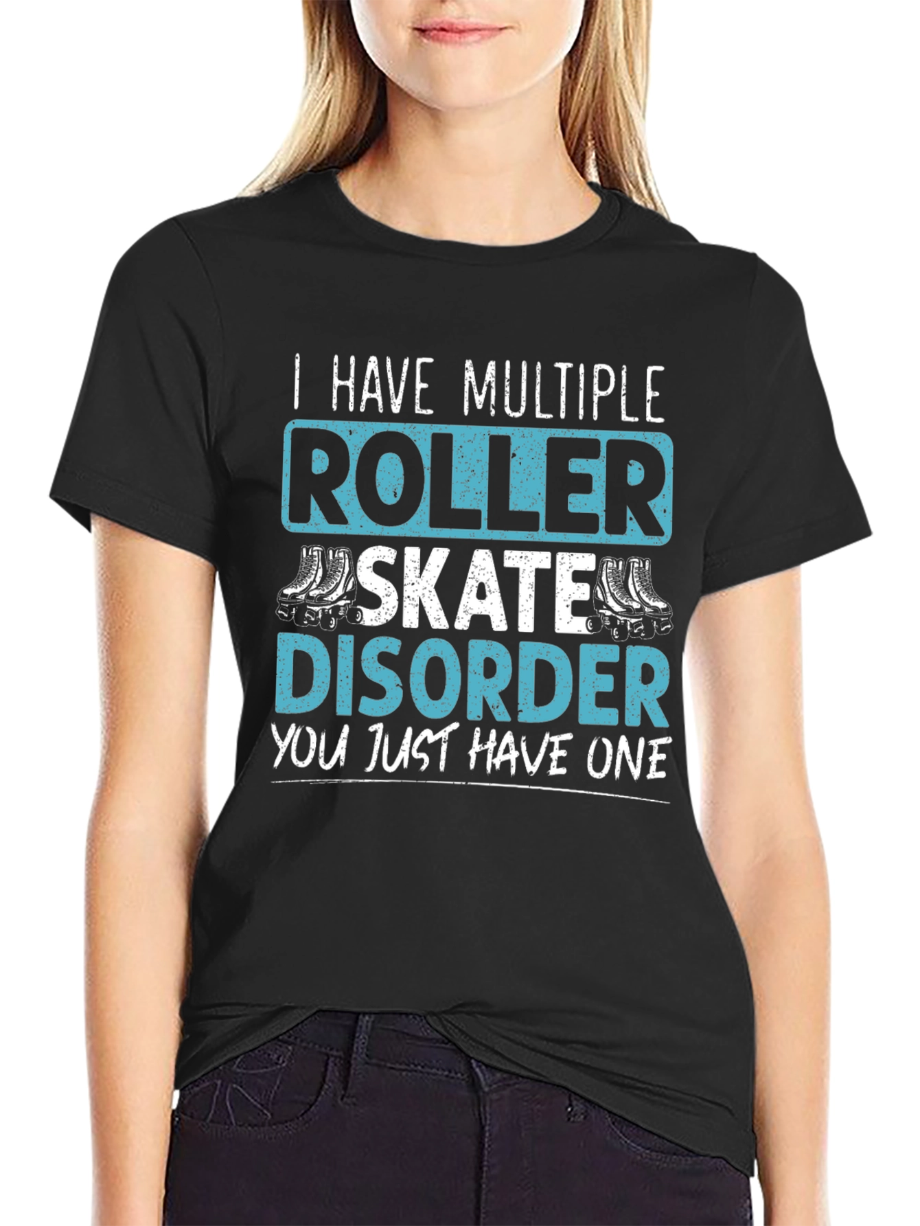 Roller Skate Disorder Graphic T-Shirt - Black