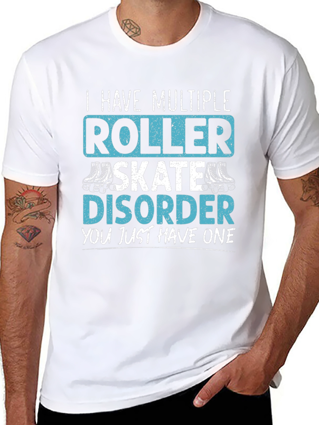 Roller Skate Disorder Graphic T-Shirt - Black
